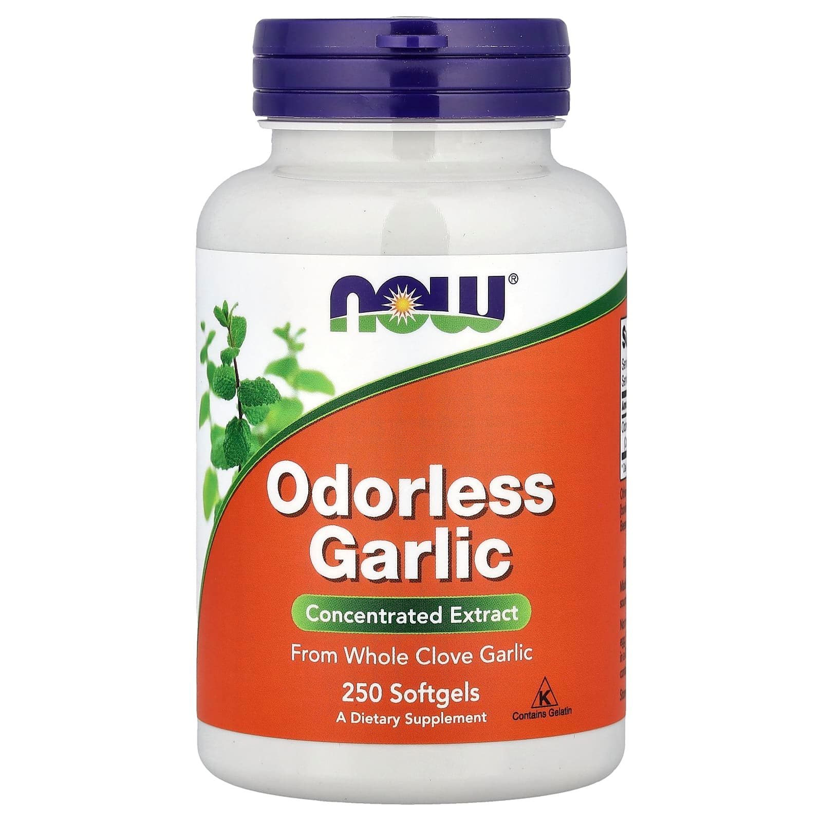 NOW Foods Odorless Garlic – 250 capsules molles de NOW Foods