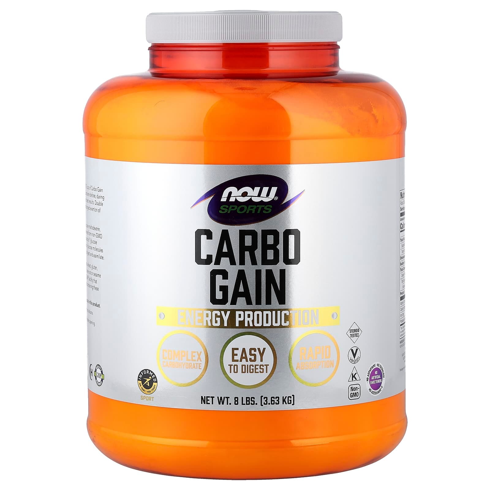 NOW Foods Sports, Carbo Gain – 3,63 kg de NOW Foods