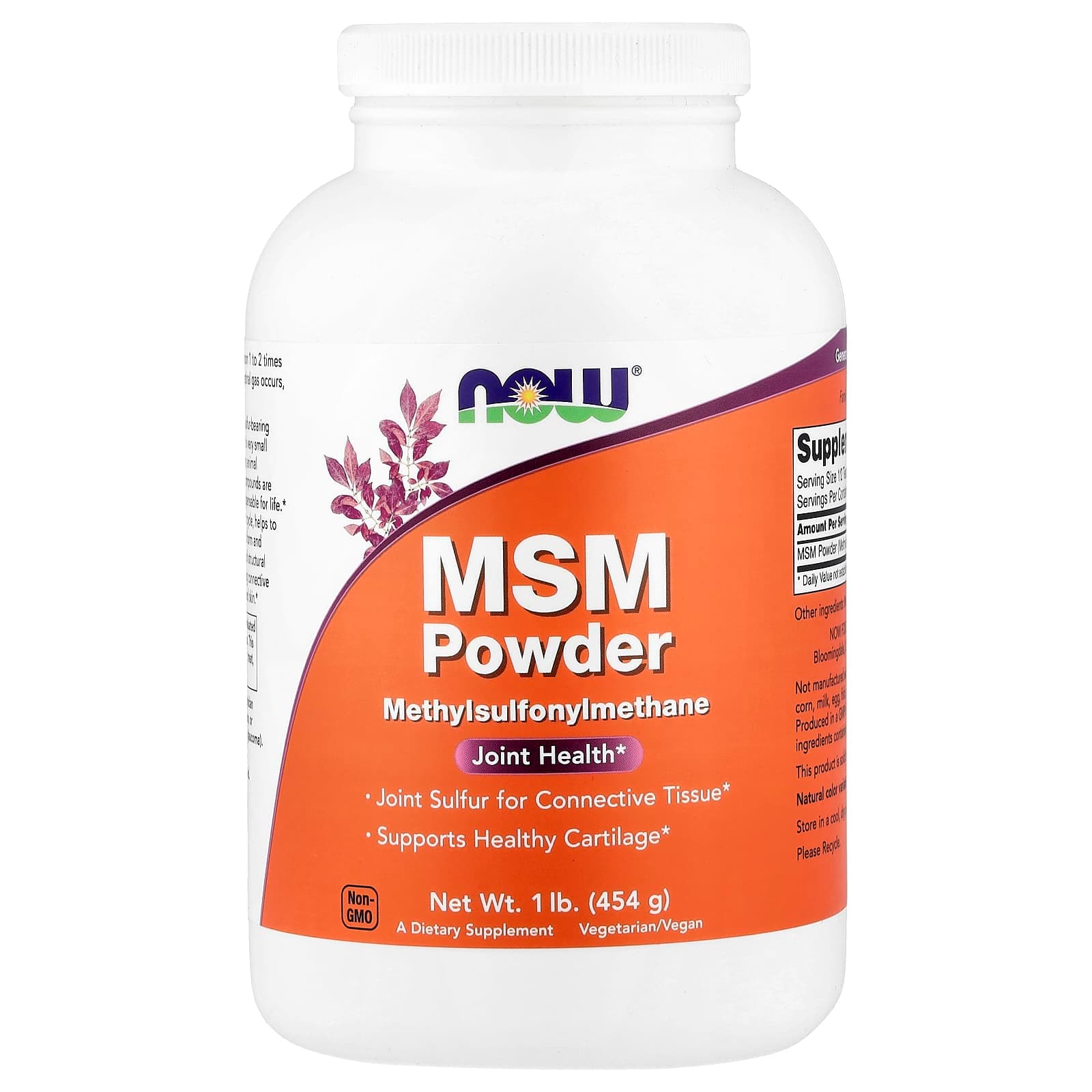 NOW Foods MSM Powder – 454 g de NOW Foods