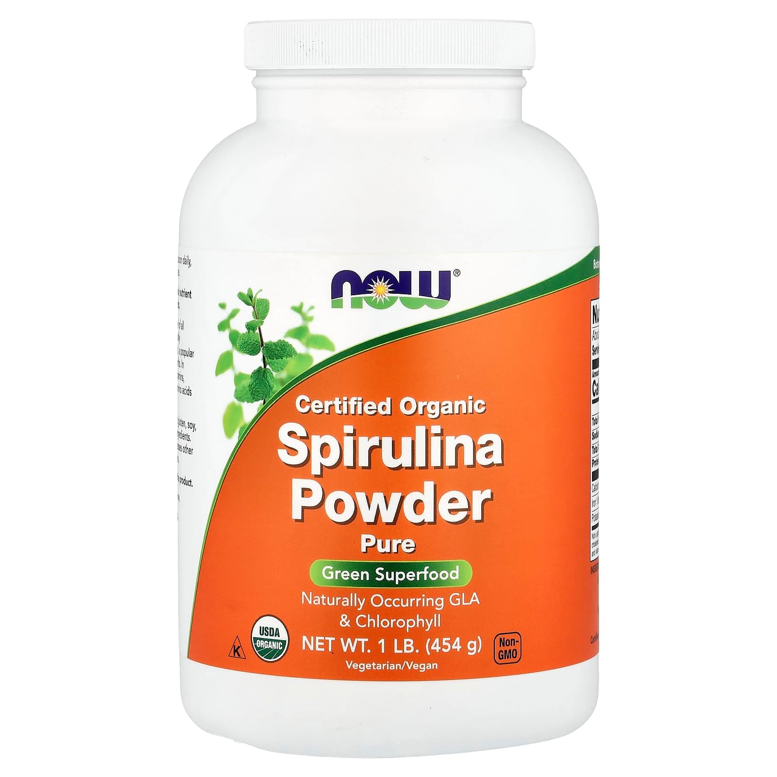 NOW Foods Certified Organic Spirulina Powder – 454 g de NOW Foods