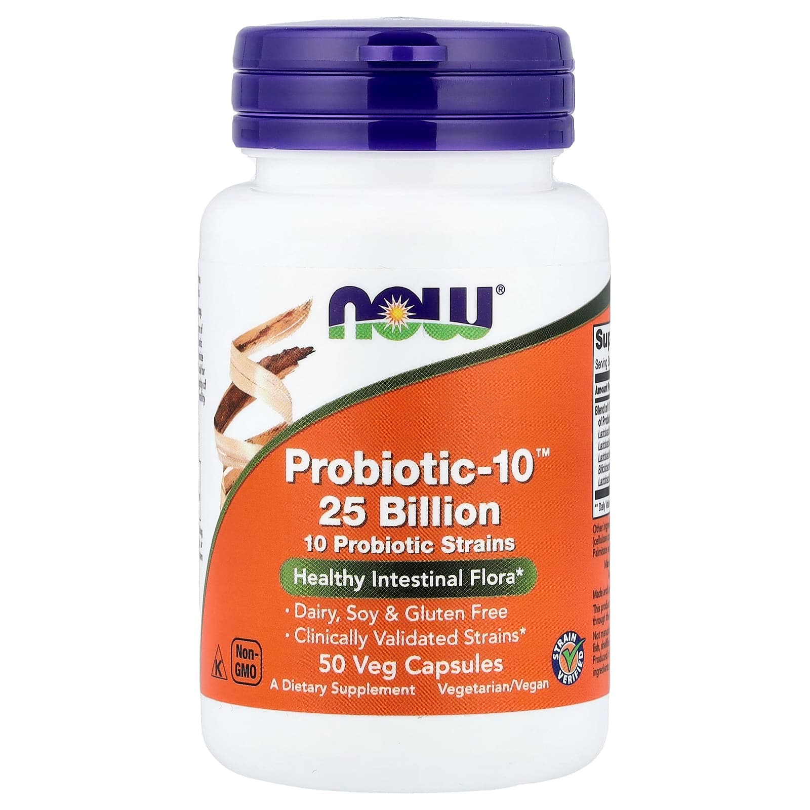 NOW Foods Probiotic-10 25 Billion – 50 gélules végétales de NOW Foods
