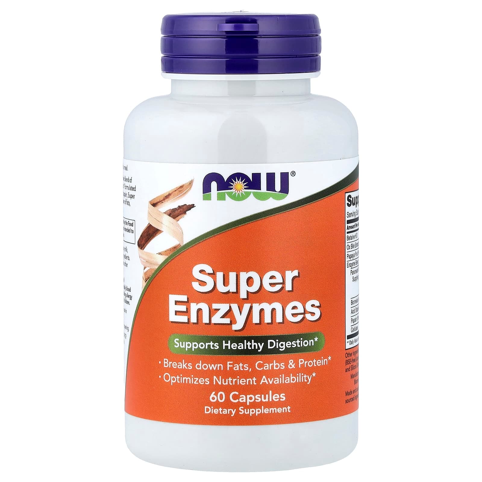 NOW Foods Super Enzymes – 60 gélules de NOW Foods