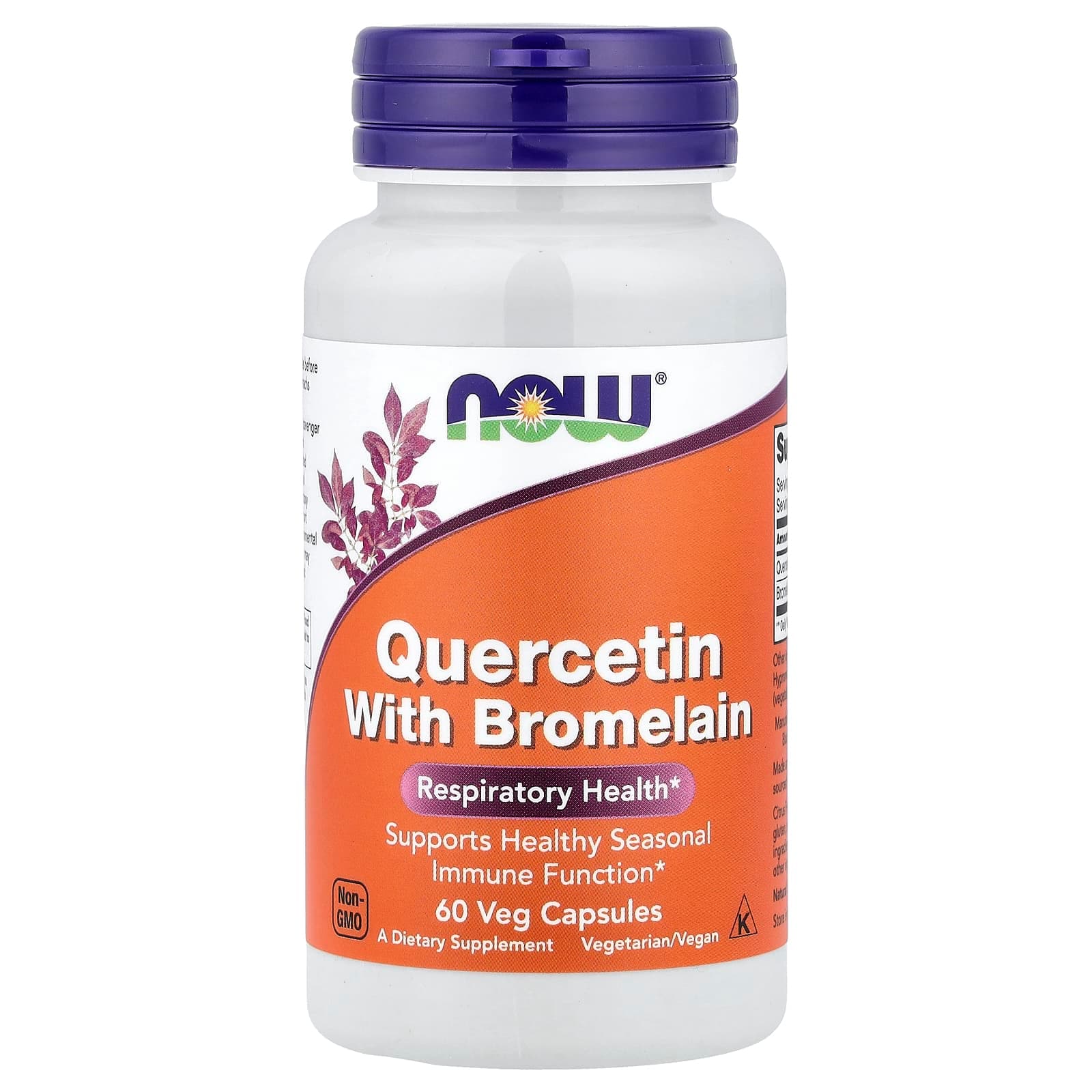 NOW Foods Quercetin with Bromelain – 60 gélules végétales de NOW Foods