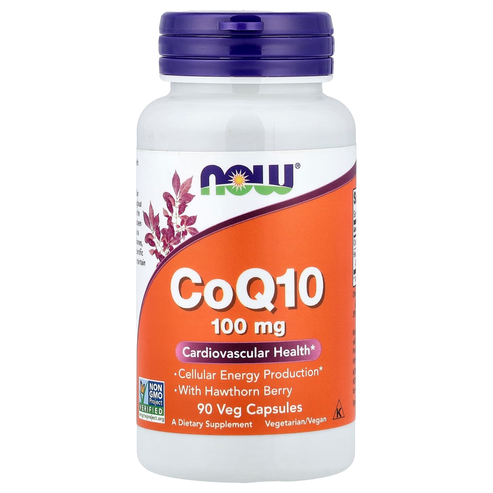 NOW Foods CoQ10 With Hawthorn Berry – CoQ10 With Hawthorn Berry – 90 gélules végétales de NOW Foods