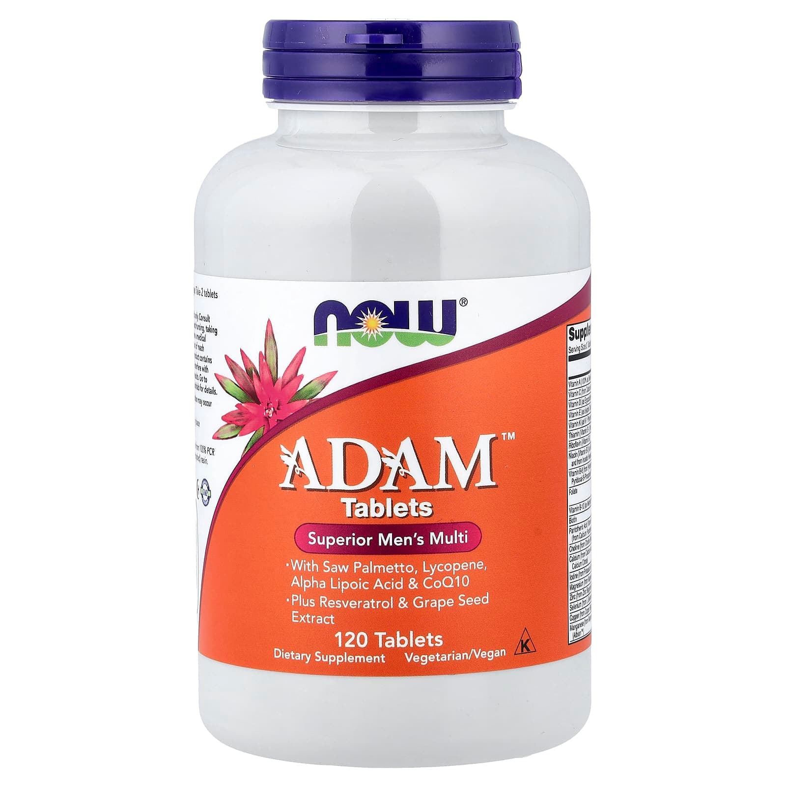 NOW Foods ADAM, Superior Men's Multi – 120 comprimés de NOW Foods
