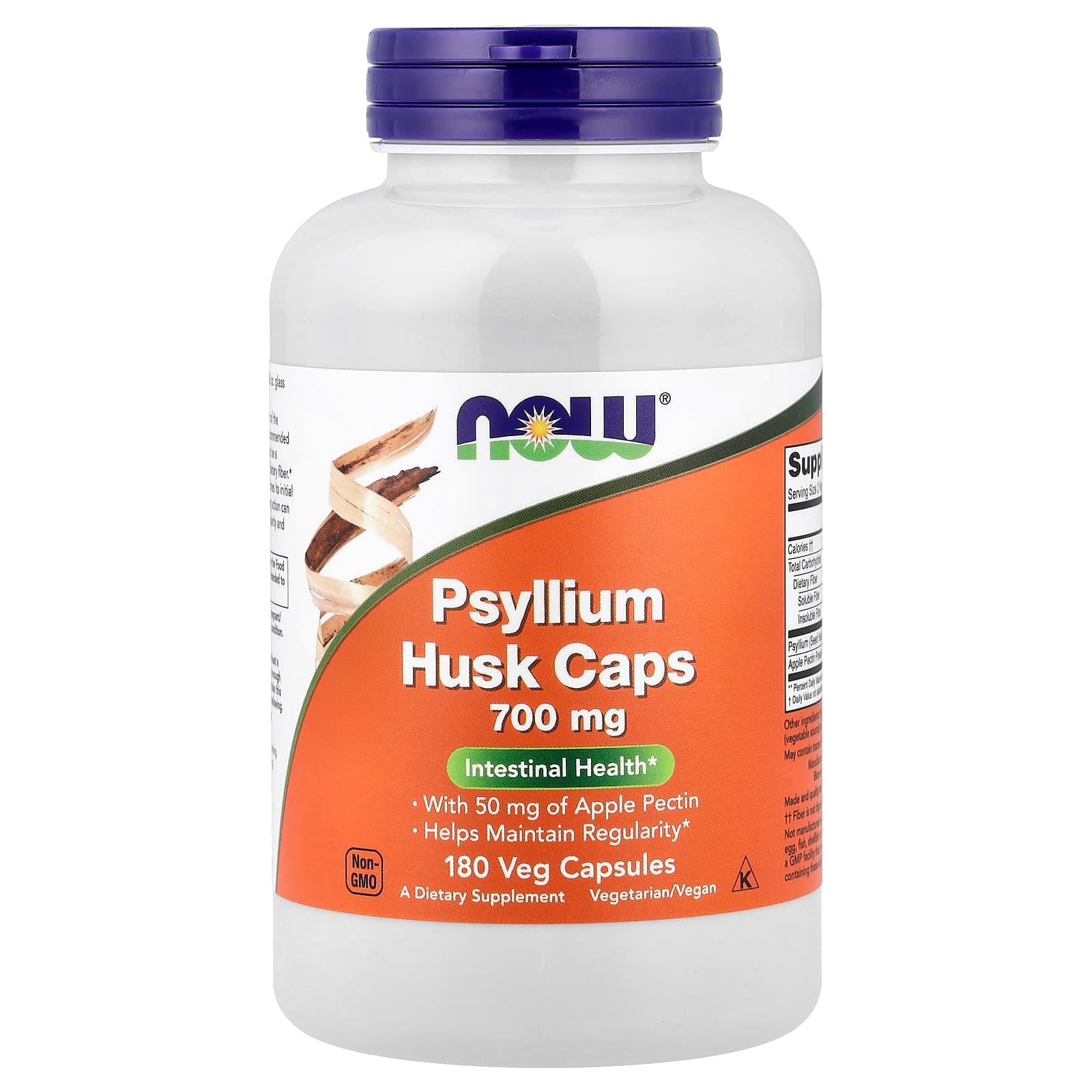 NOW Foods Psyllium Husk Caps – 180 gélules végétales de NOW Foods
