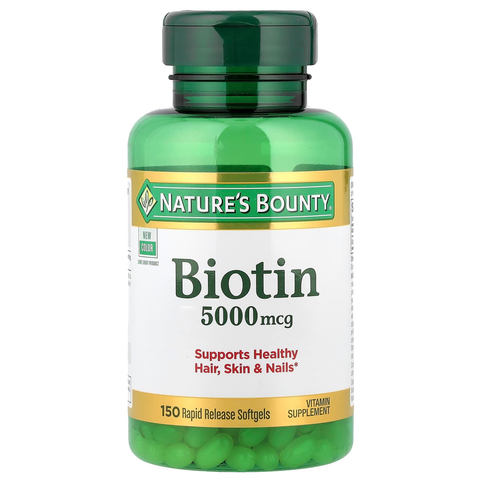 Nature's Bounty Biotin – 5000 µg de Nature's Bounty