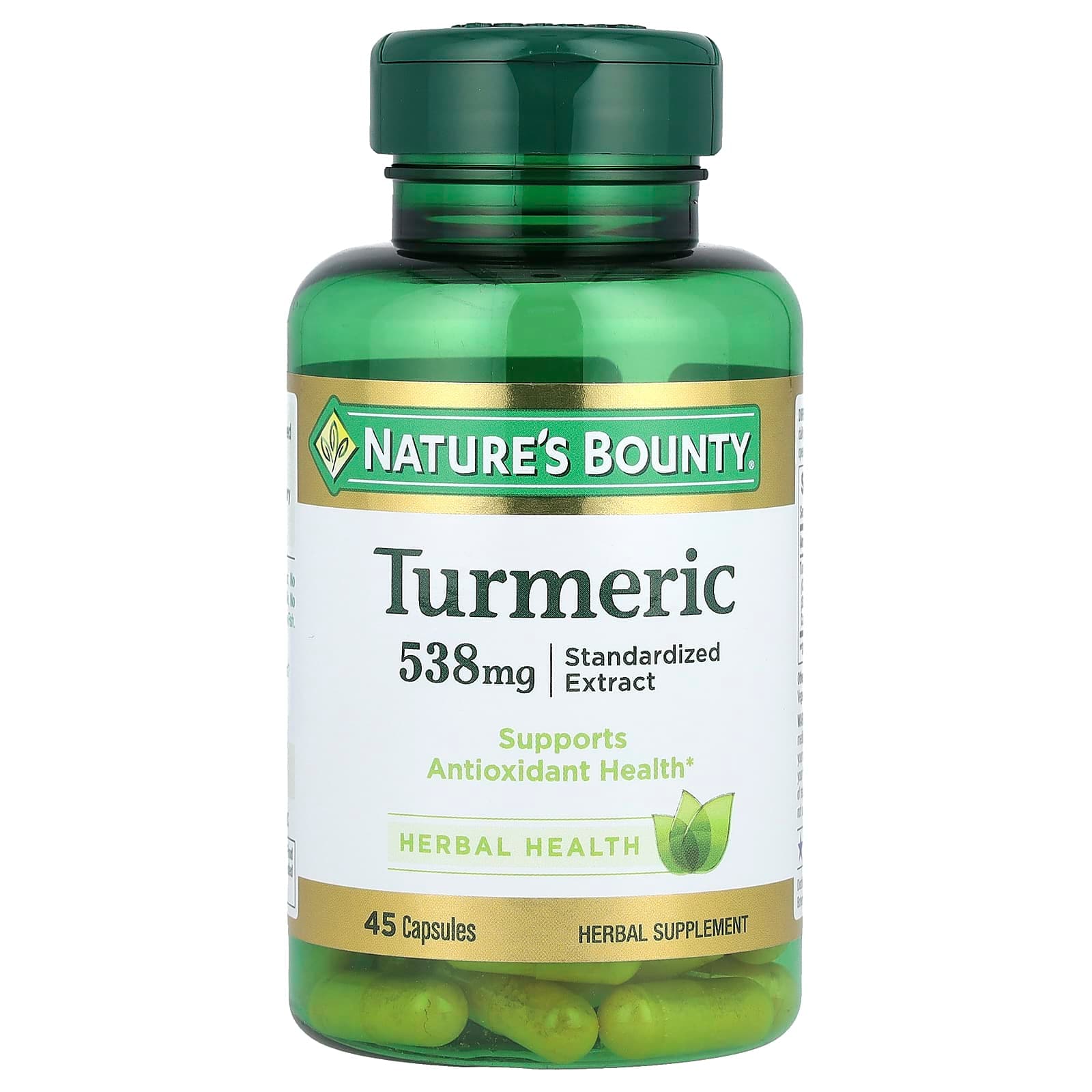 Nature's Bounty Turmeric, Standardized Extract – 45 gélules de Nature's Bounty
