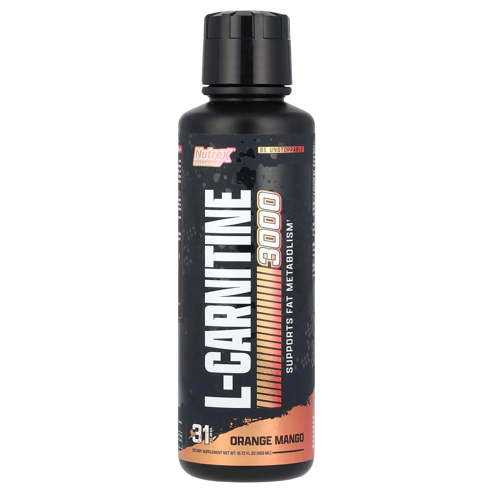 Nutrex Research L-Carnitine 3000 – Orange Mango – 465 ml de NUTREX RESEARCH