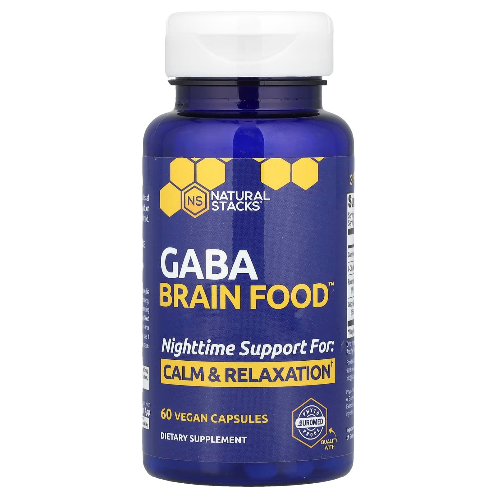 Natural Stacks Gaba Brain Food – 60 gélules véganes de Natural Stacks