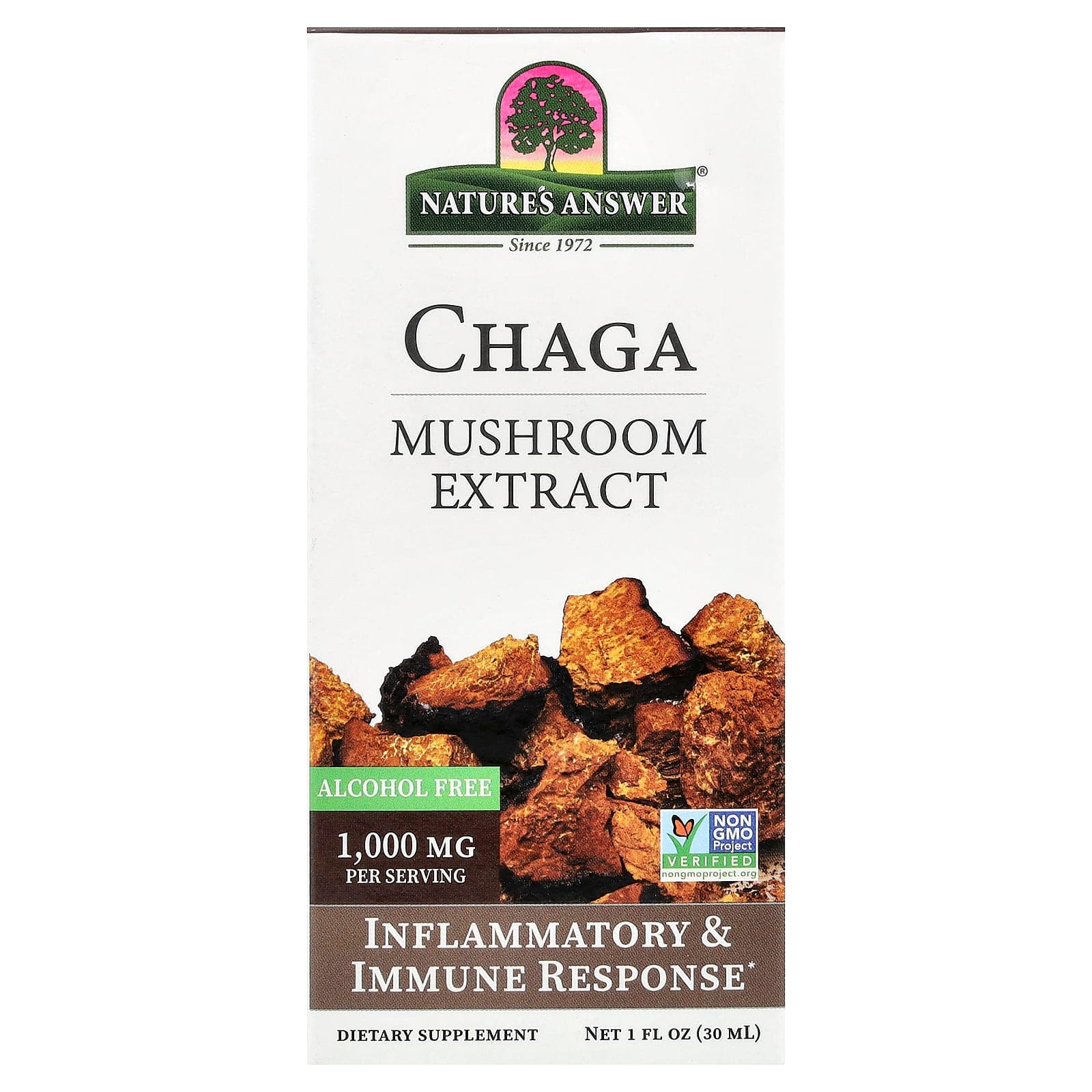 Nature's Answer Chaga, Mushroom Extract, Alcohol Free – 30 ml de Nature's Answer