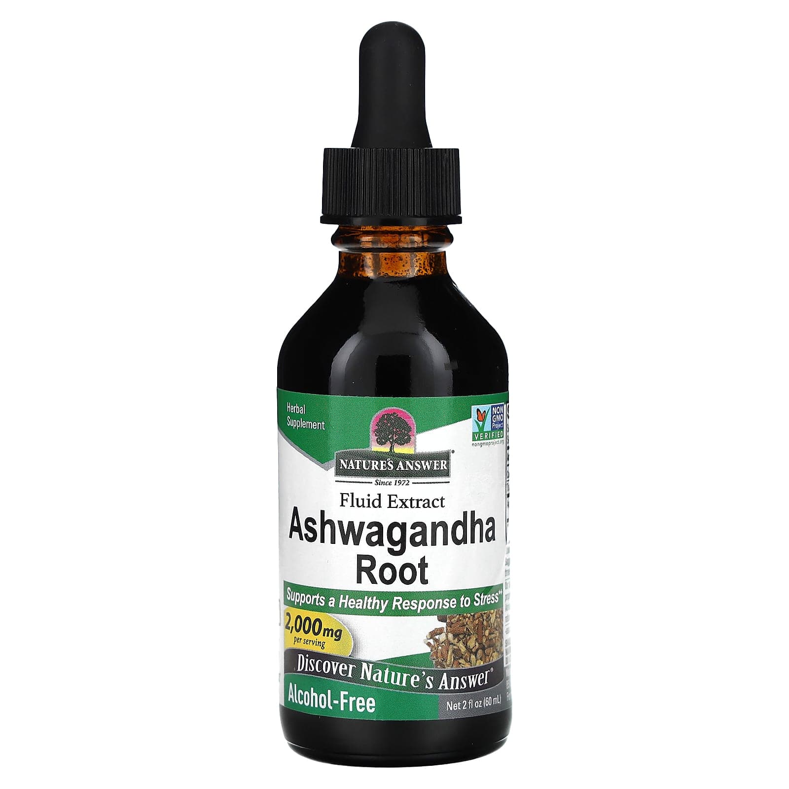 Nature's Answer Ashwagandha Root, Fluid Extract, Alcohol-Free – 60 ml de Nature's Answer