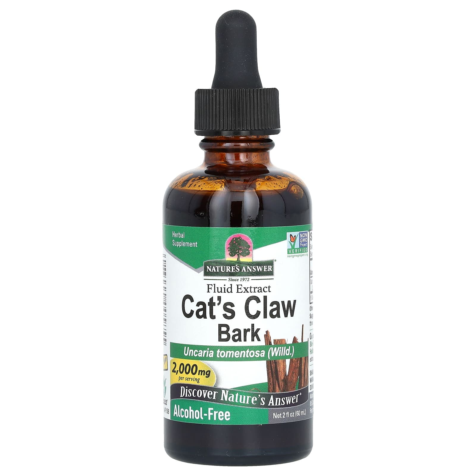 Nature's Answer Cat's Claw Bark, Alcohol-Free – 60 ml de Nature's Answer