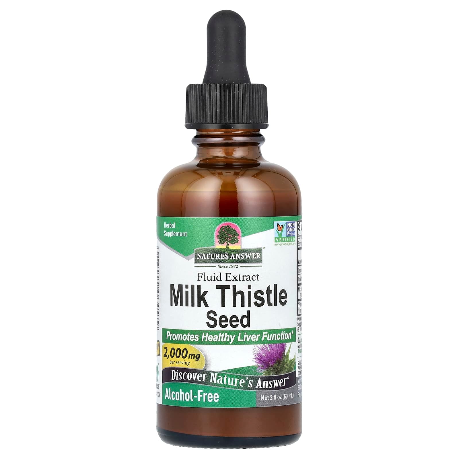 Nature's Answer Milk Thistle Seed, Fluid Extract – 60 ml de Nature's Answer