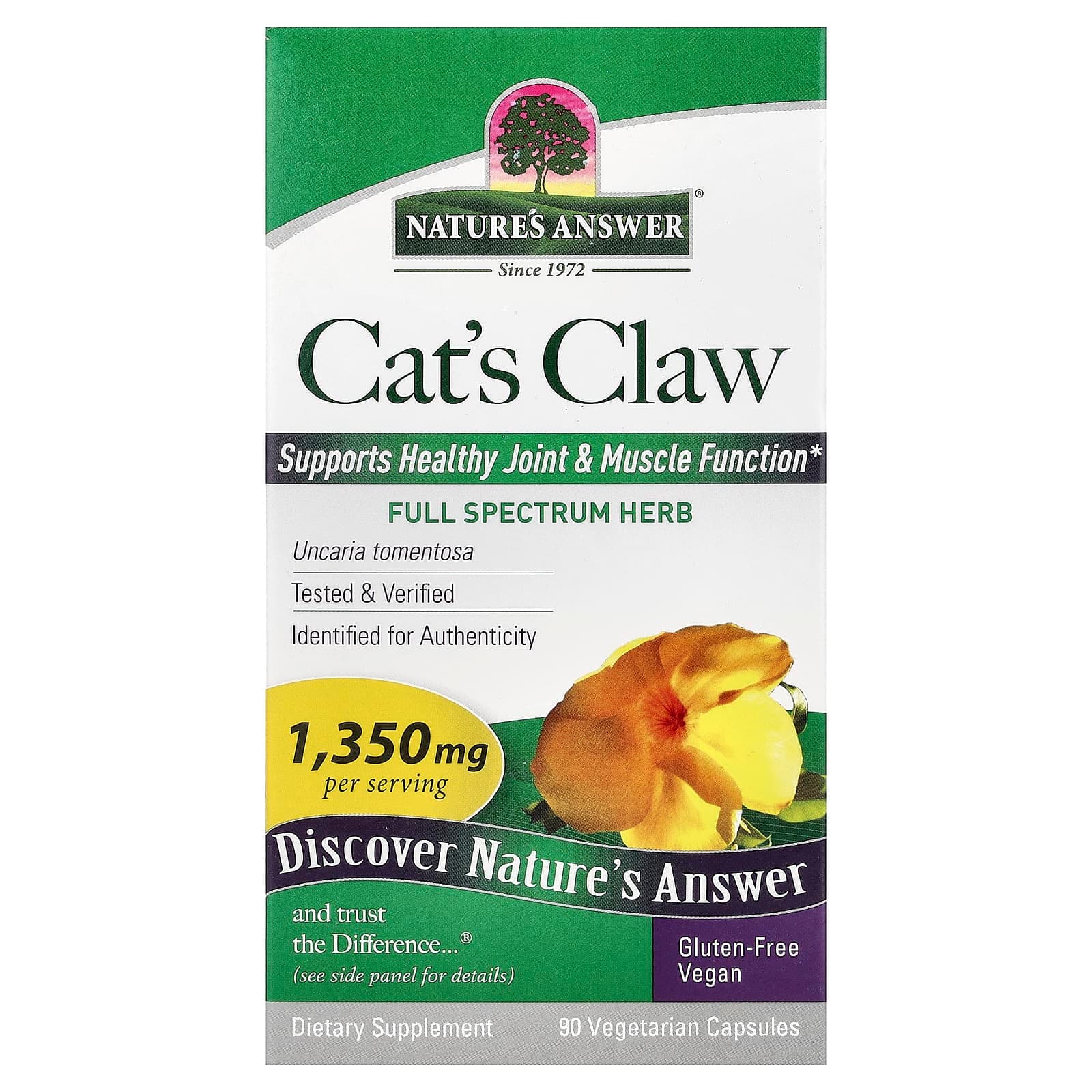 Nature's Answer Cat's Claw – 90 gélules végétales de Nature's Answer