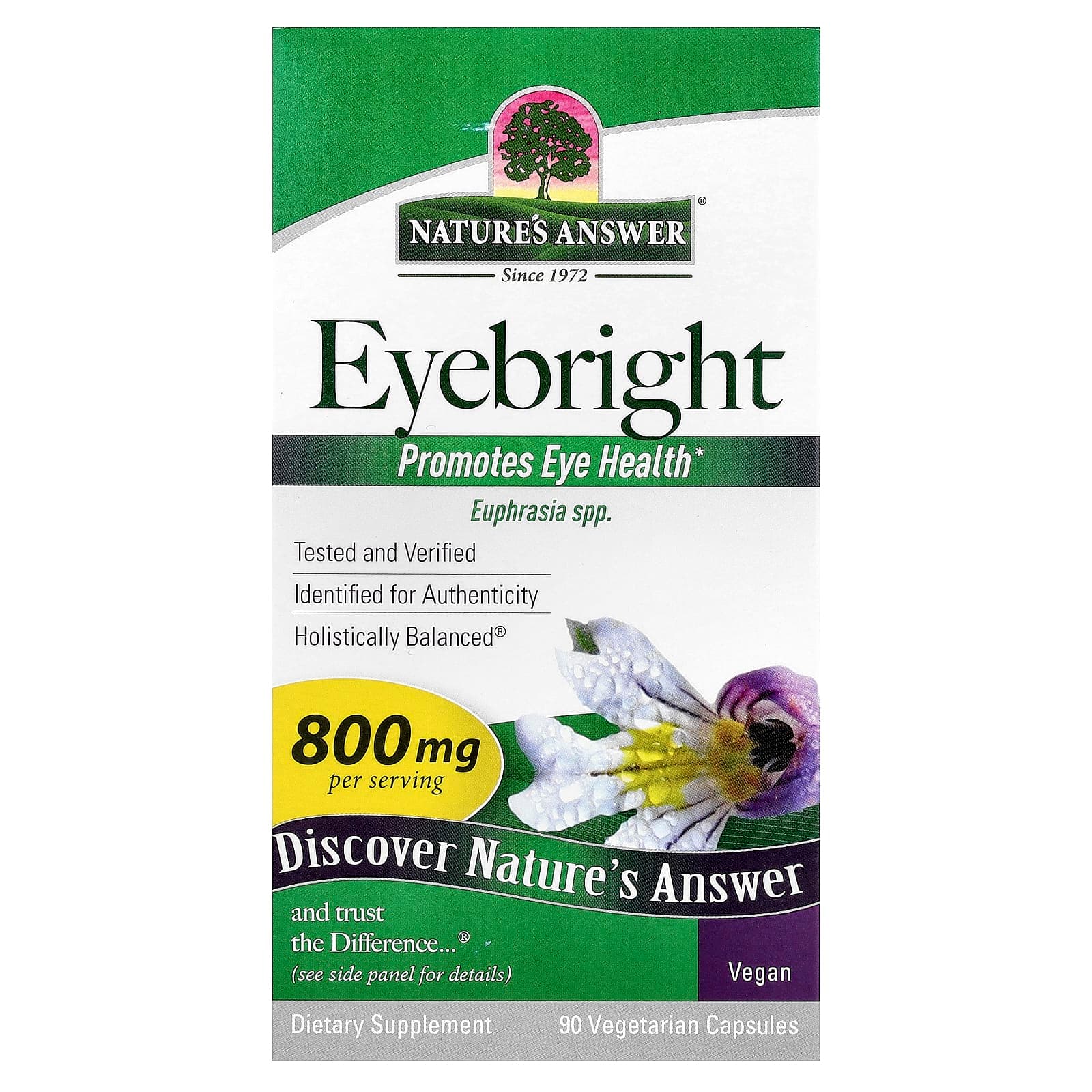 Nature's Answer Eyebright – 90 gélules végétales de Nature's Answer