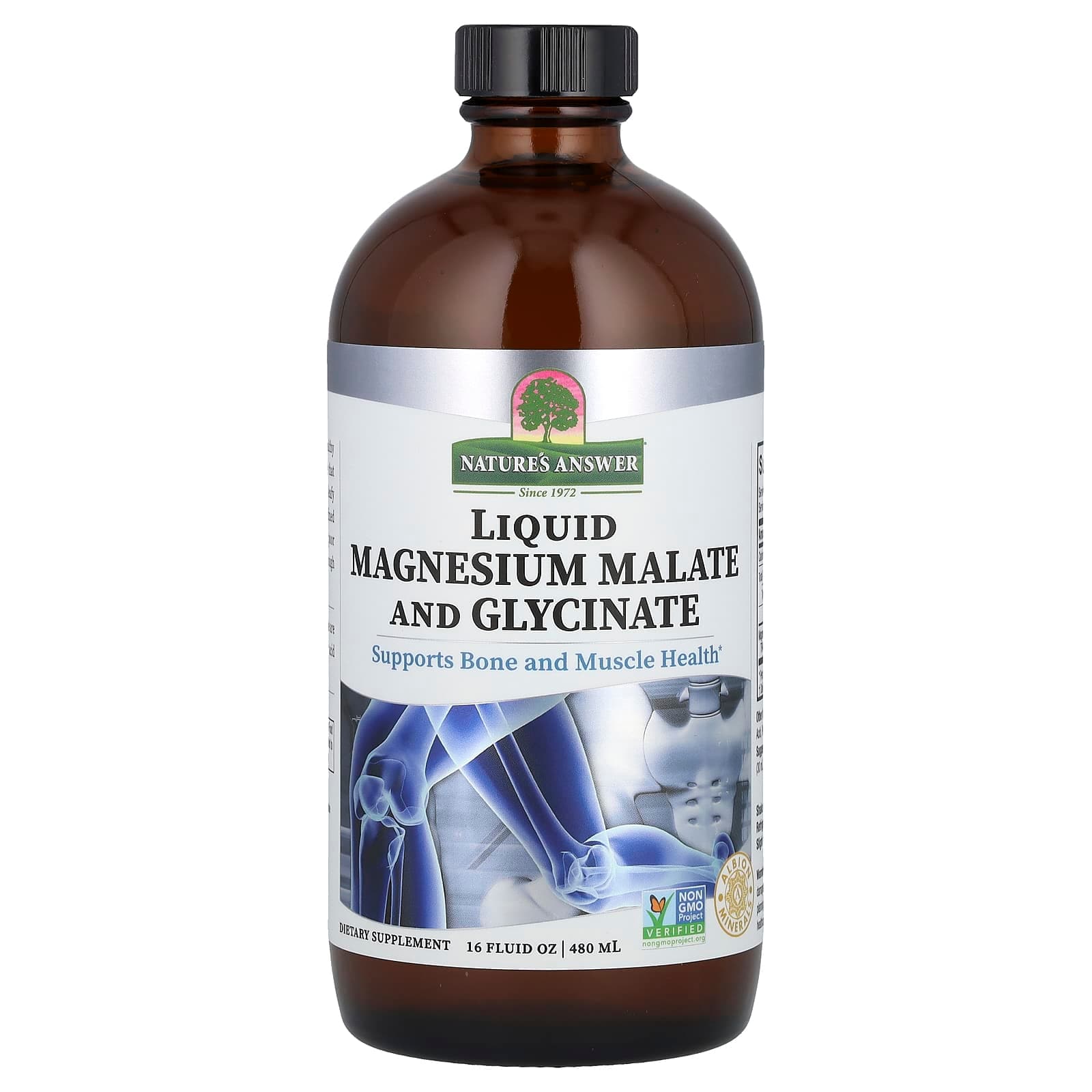 Nature's Answer Liquid Magnesium Malate and Glycinate – 480 ml de Nature's Answer