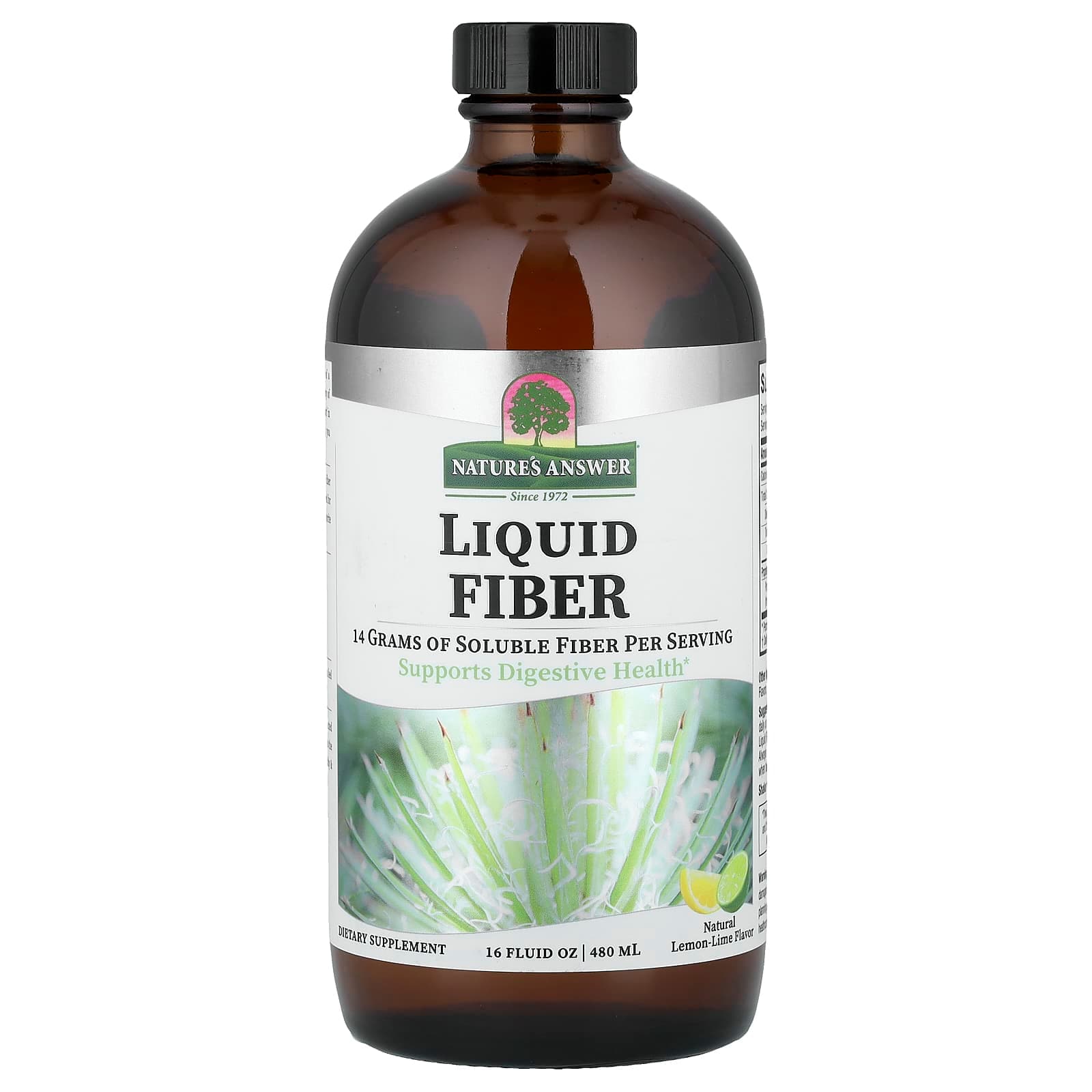 Nature's Answer Liquid Fiber – Natural Lemon-Lime – 480 ml de Nature's Answer