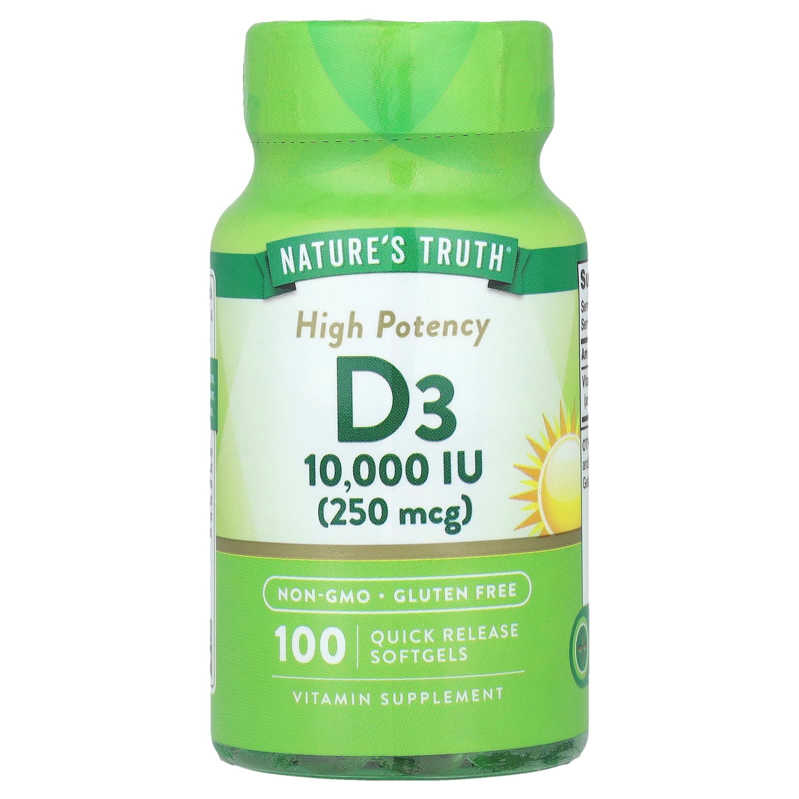 Nature's Truth Vitamin D3, High Potency – 250 µg de Nature's Truth