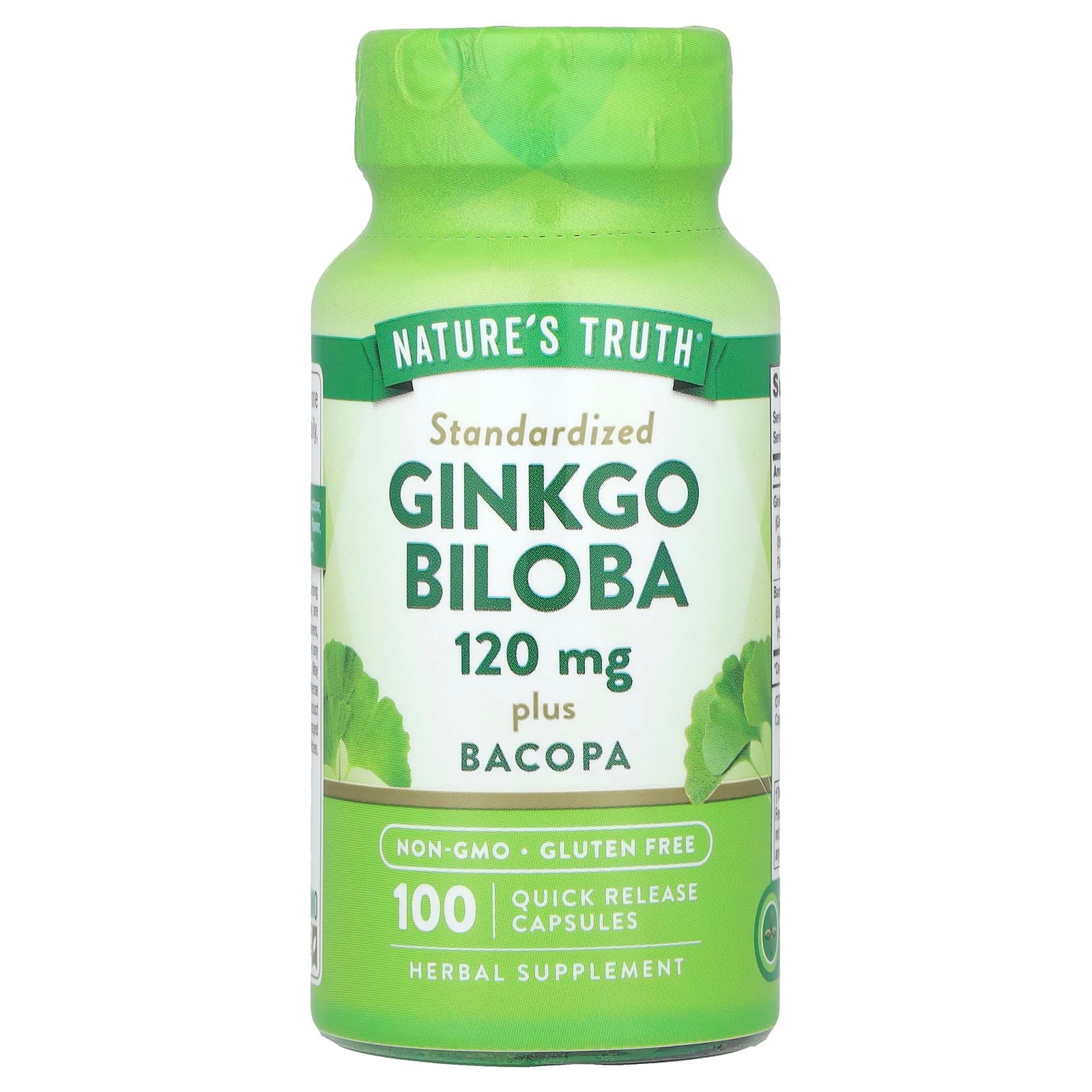 Nature's Truth Ginkgo Biloba Plus Bacopa – 120 mg de Nature's Truth