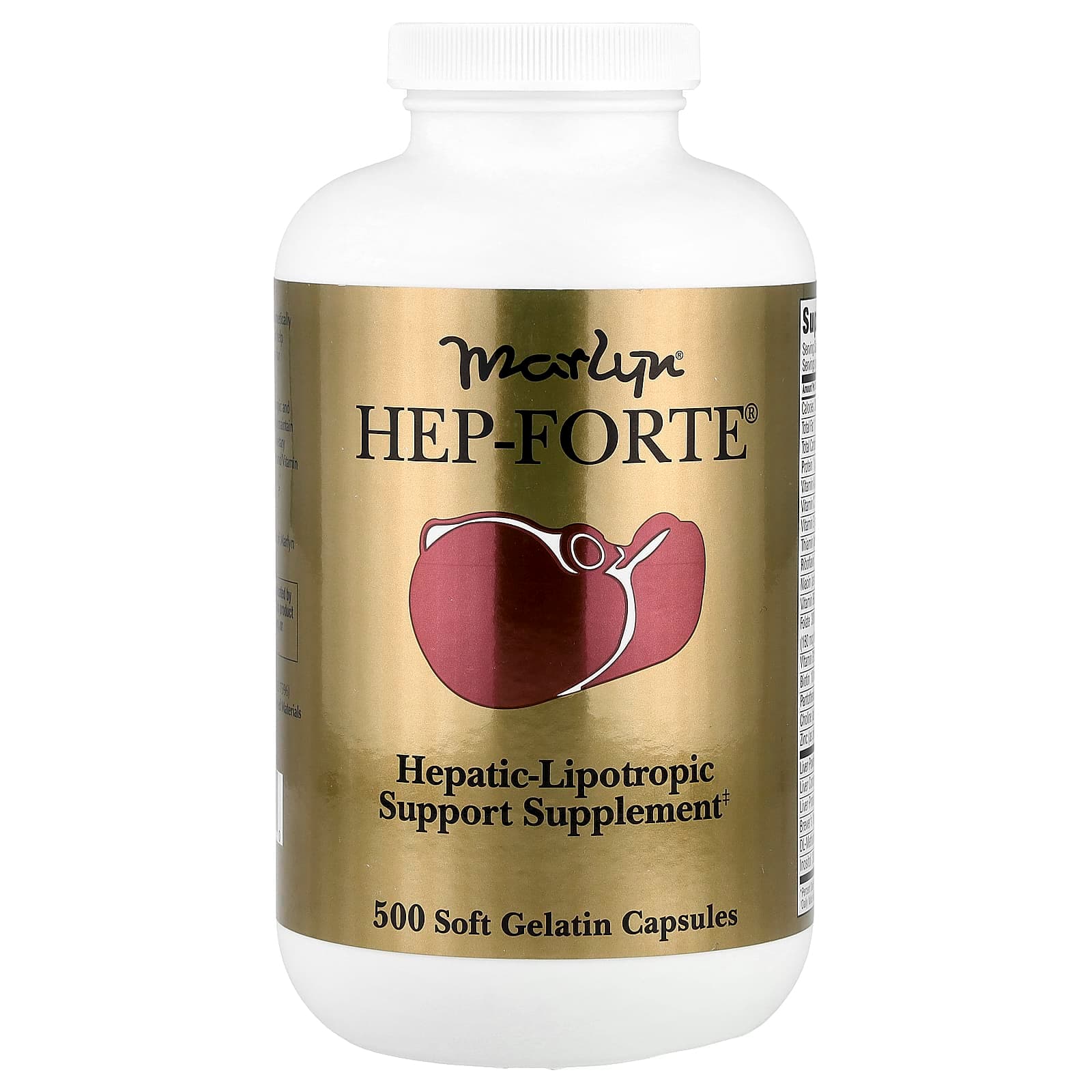 Naturally Vitamins Marlyn, Hep-Forte, 500 Soft Gelatin Capsules de Naturally Vitamins