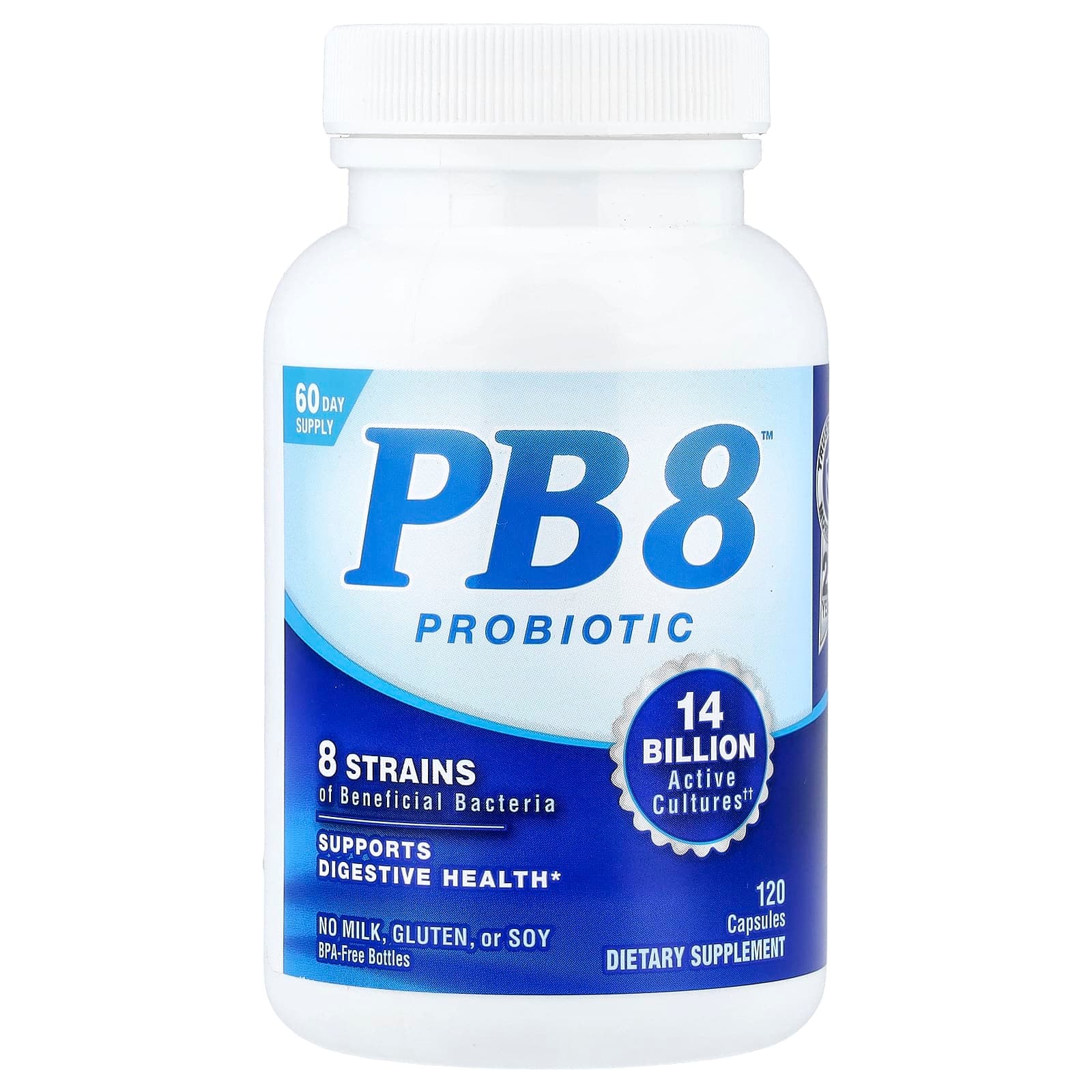 Nutrition Now PB 8 Probiotic – 120 gélules de Nutrition Now