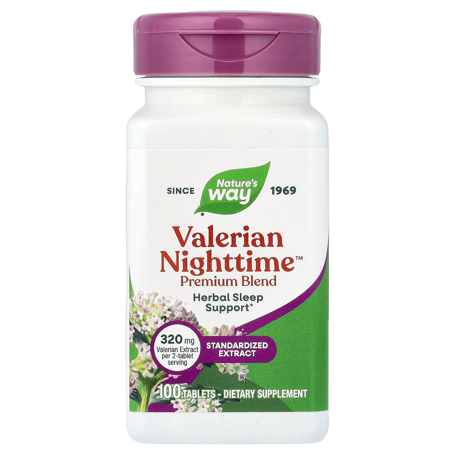 Nature's Way Valerian Nighttime – 100 comprimés de Nature's Way