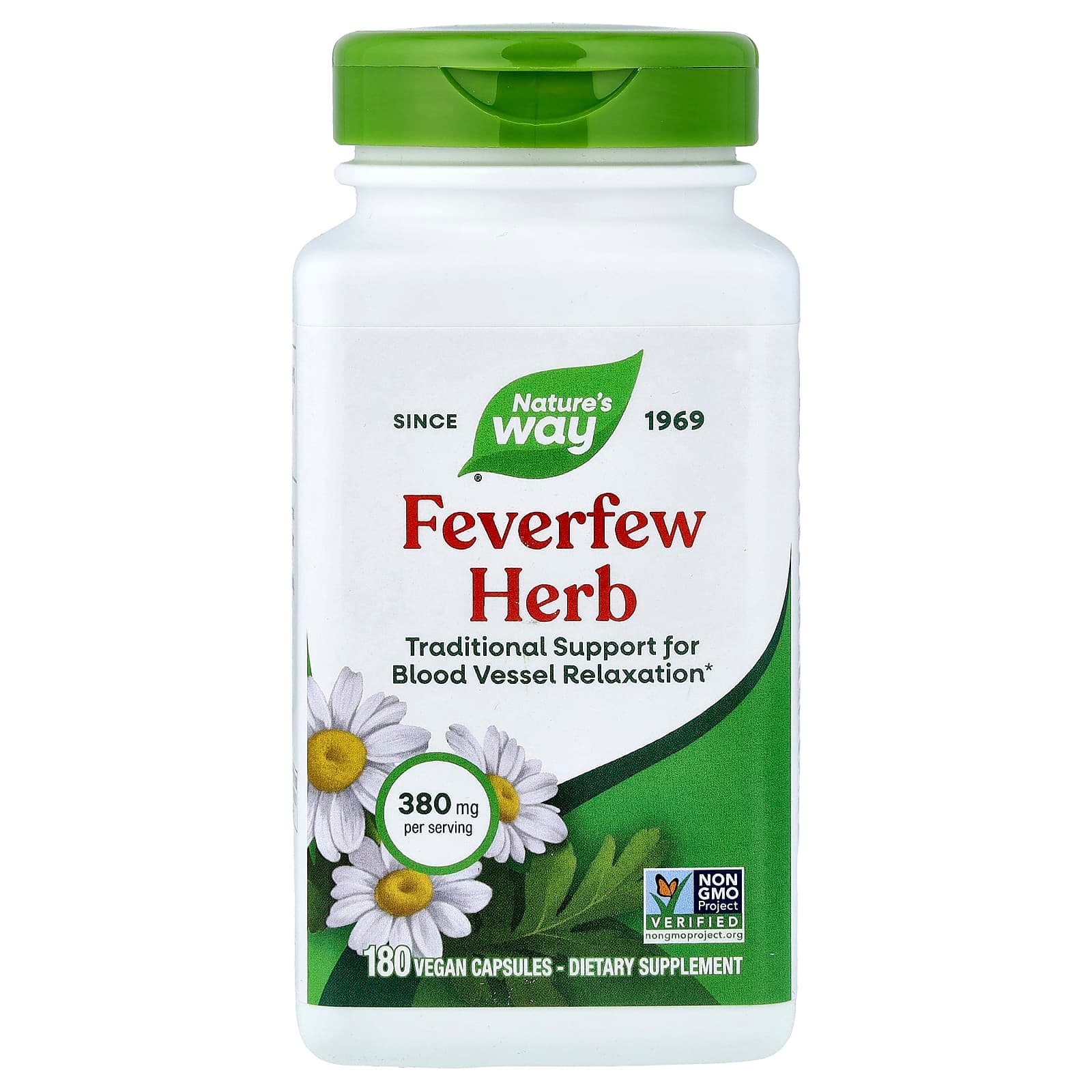Nature's Way Feverfew Herb – 180 gélules véganes de Nature's Way