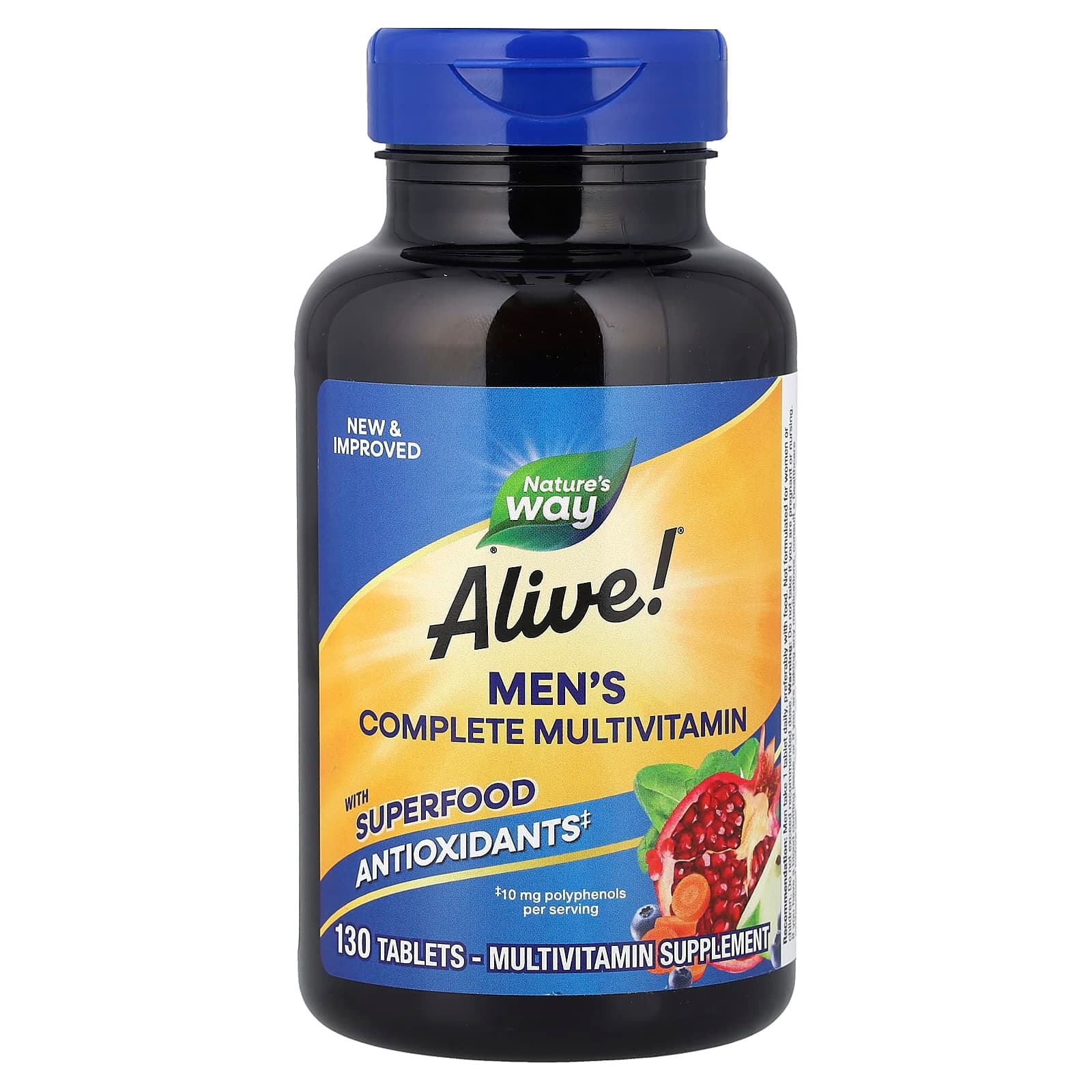 Nature's Way Alive! Men's Complete Multivitamin – 130 comprimés de Nature's Way