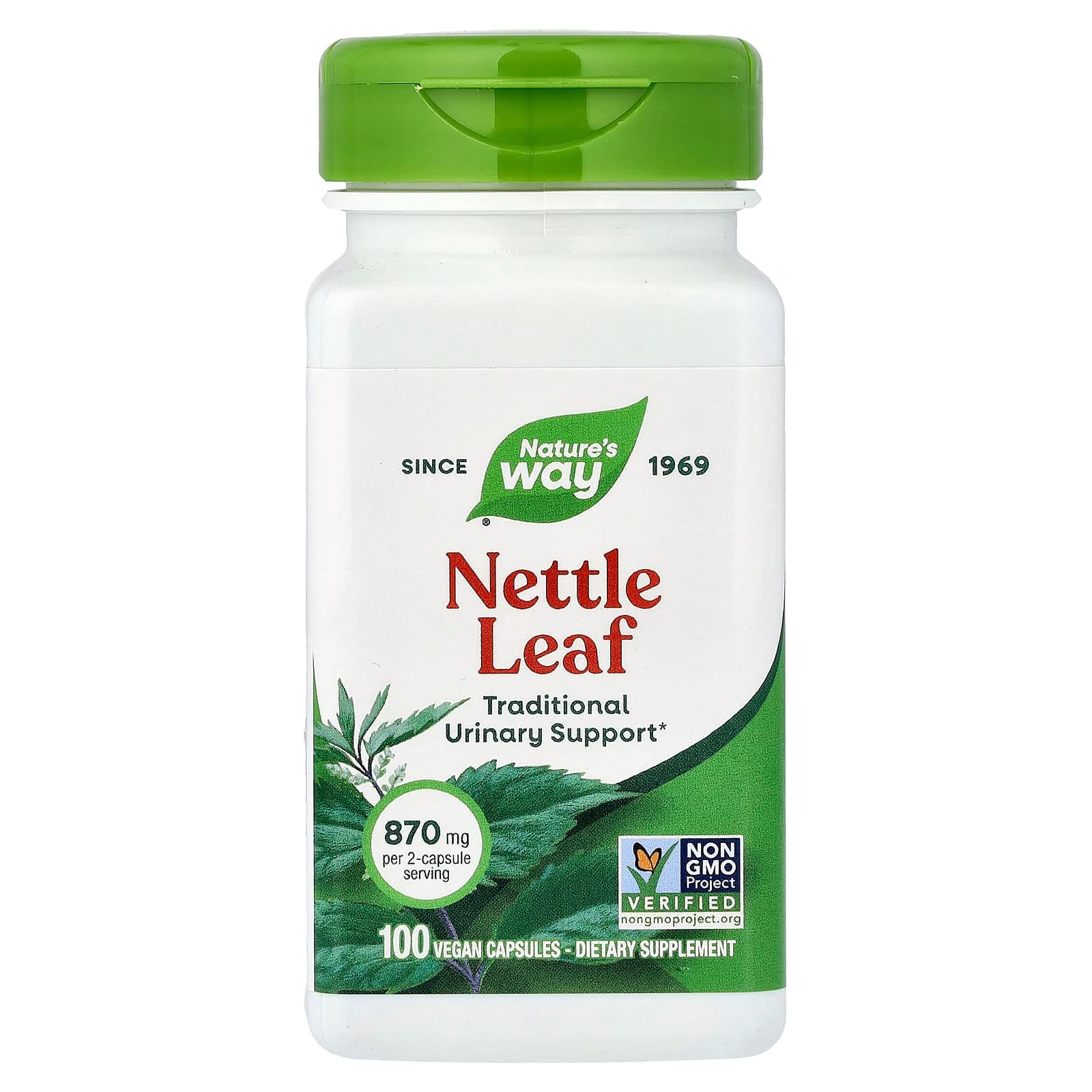 Nature's Way Nettle Leaf – 100 gélules véganes de Nature's Way
