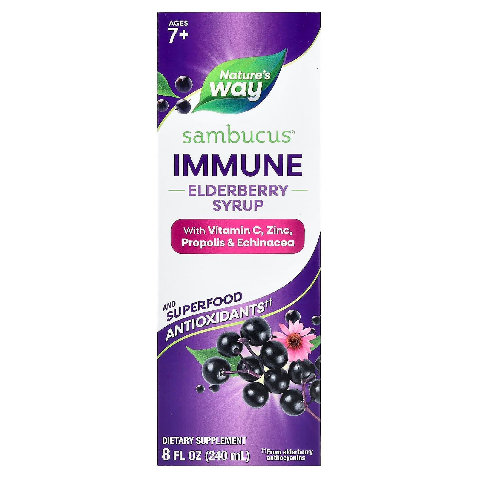 Nature's Way Sambucus – Immune Elderberry Syrup – 240 ml de Nature's Way