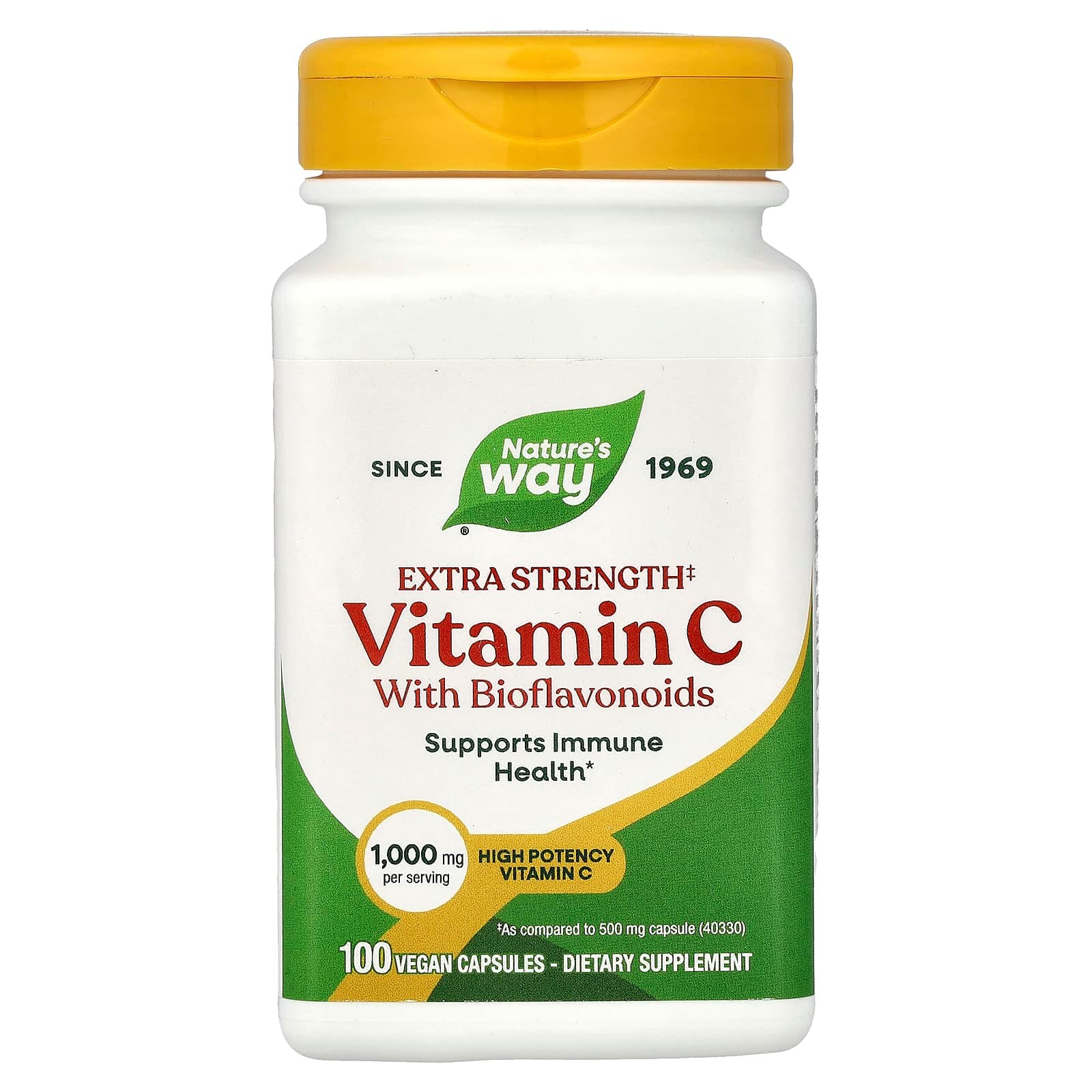 Nature's Way Vitamin C with Bioflavonoids – 100 gélules véganes de Nature's Way