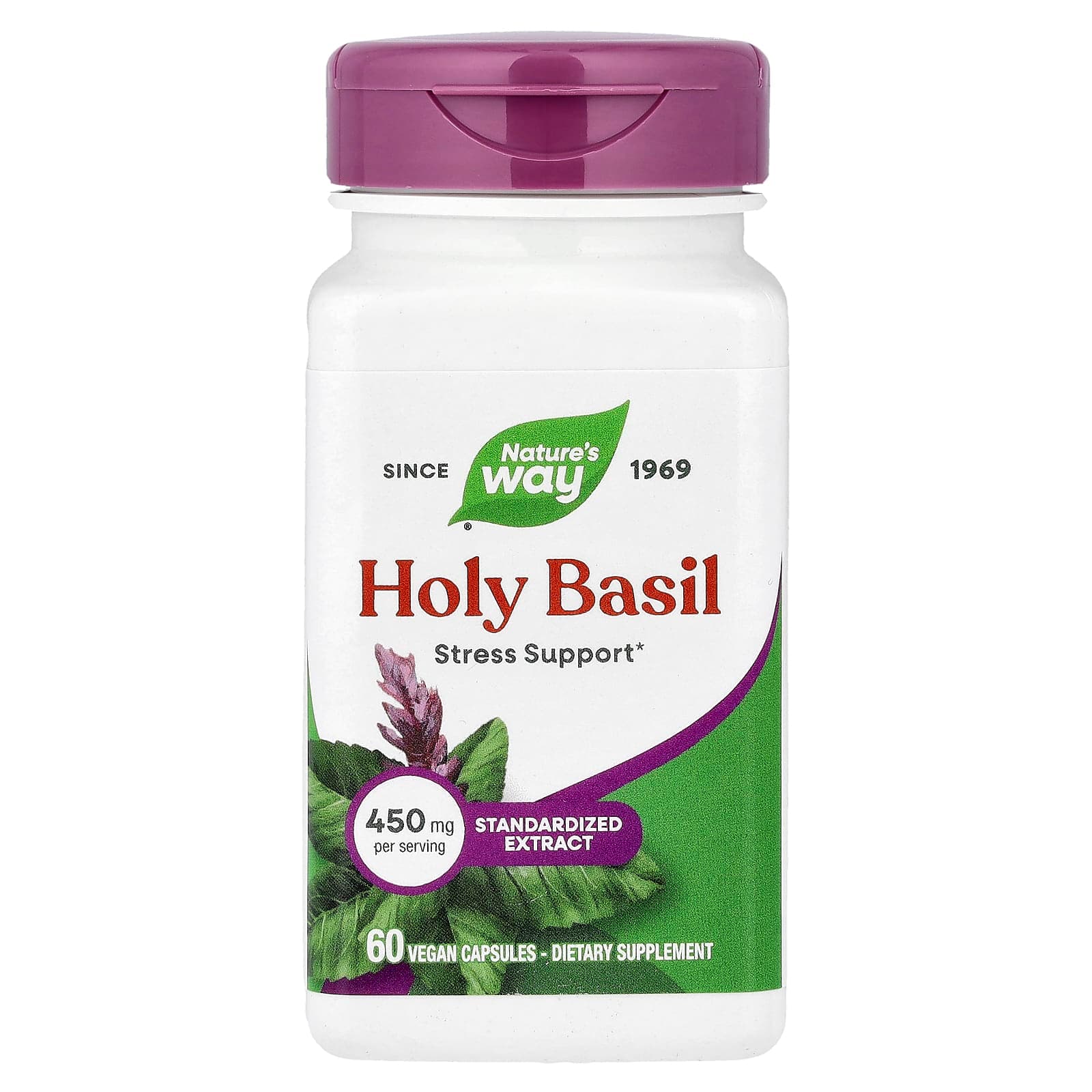 Nature's Way Holy Basil – 60 gélules véganes de Nature's Way