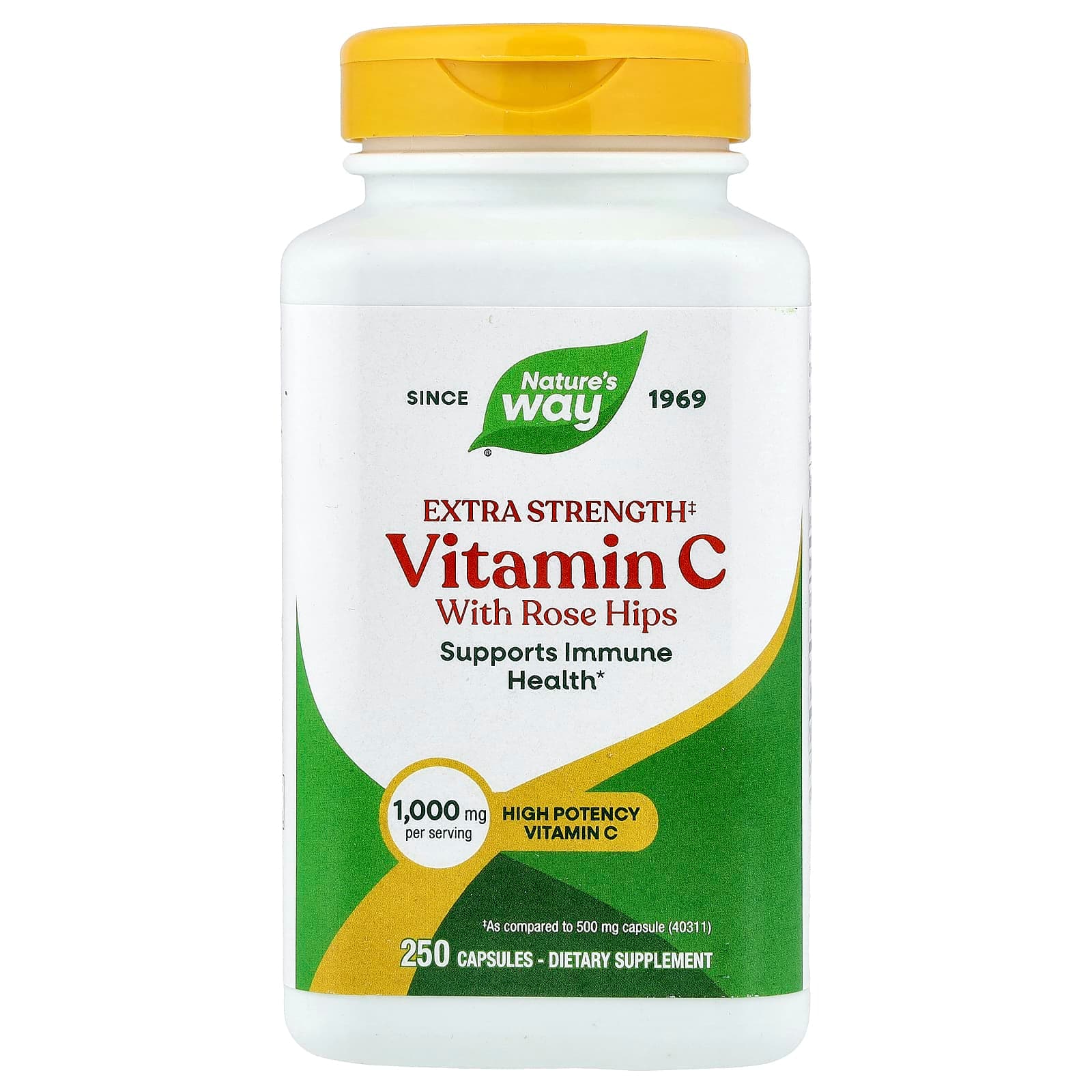 Nature's Way Vitamin C with Rose Hips – 250 gélules de Nature's Way