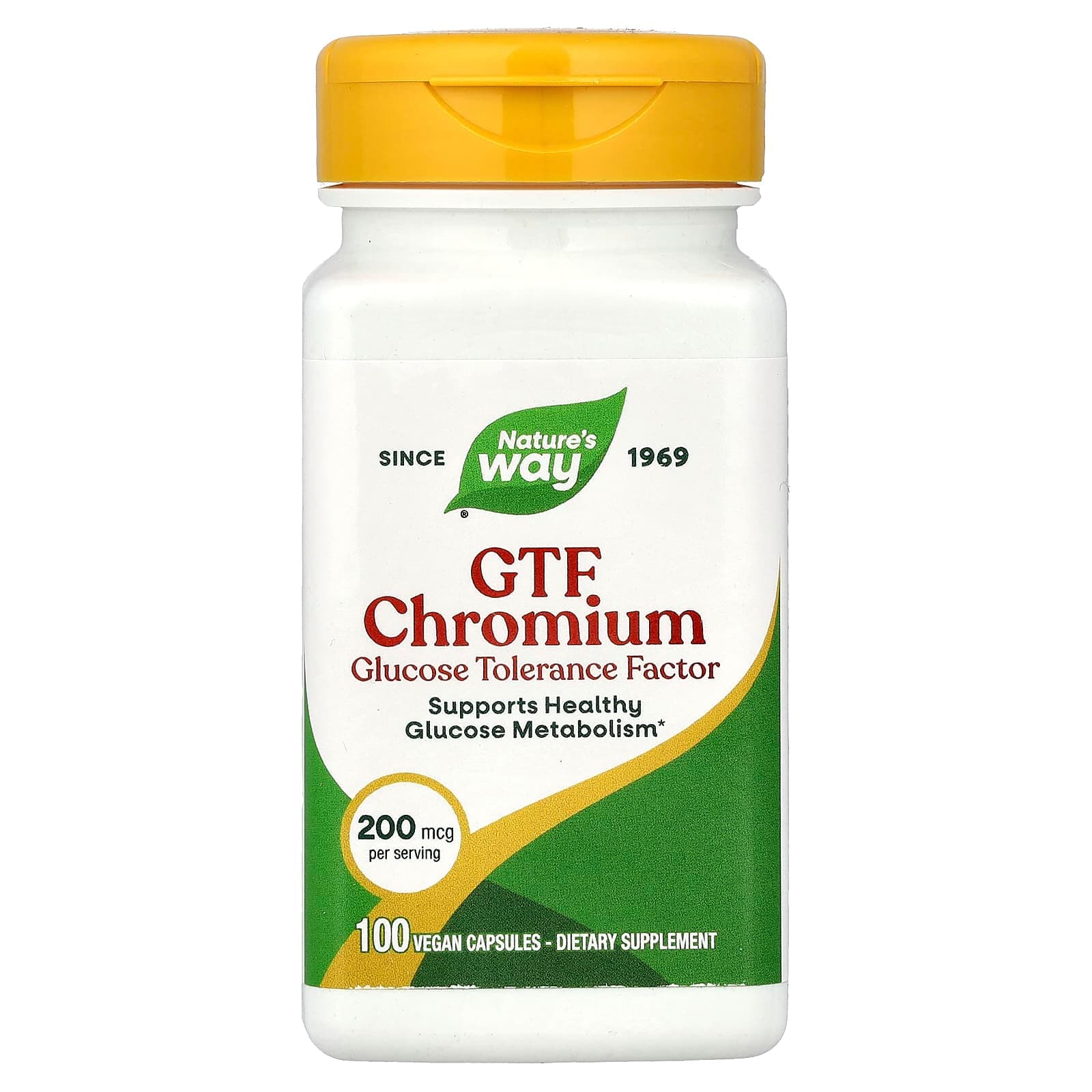 Nature's Way GTF Chromium – 100 gélules véganes de Nature's Way