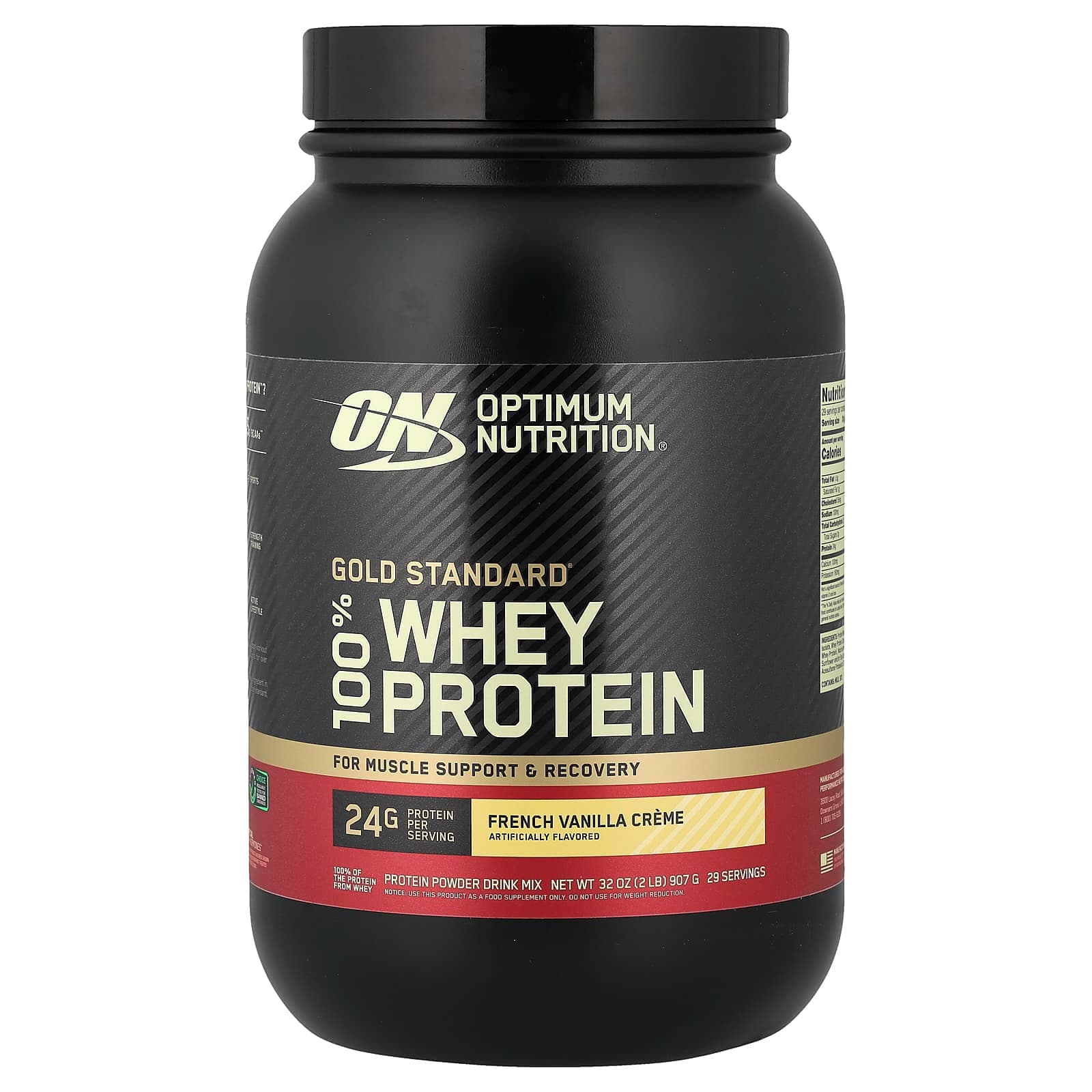 Optimum Nutrition Gold Standard 100% Whey Protein – French Vanilla Creme – 907 g de Optimum Nutrition