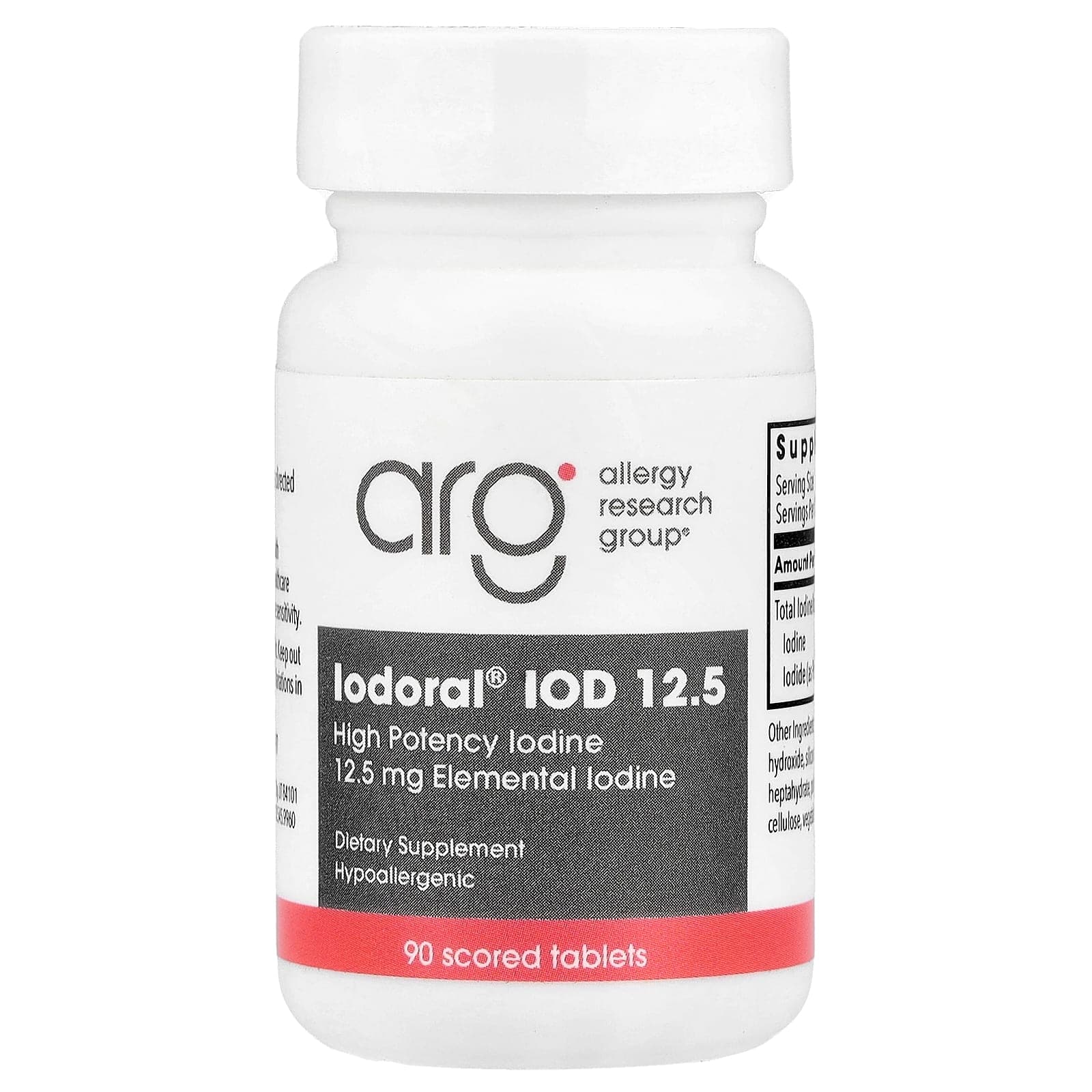 Optimox Iodoral IOD 12.5, High Potency Iodine, 90 Scored Tablets de Optimox