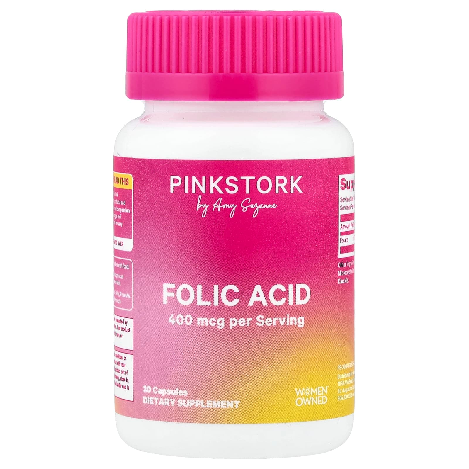 Pink Stork Folic Acid – 30 gélules de Pink Stork