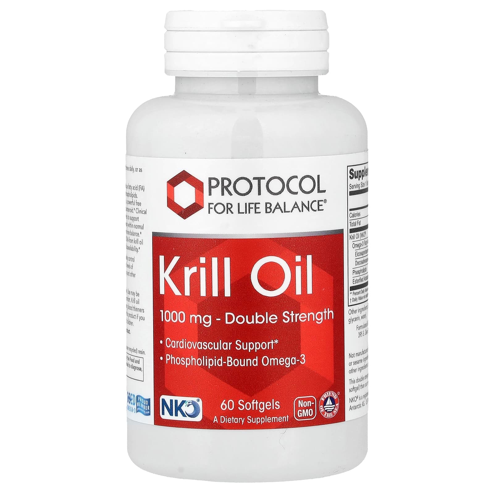 Protocol for Life Balance Krill Oil – 60 capsules molles de Protocol for Life Balance