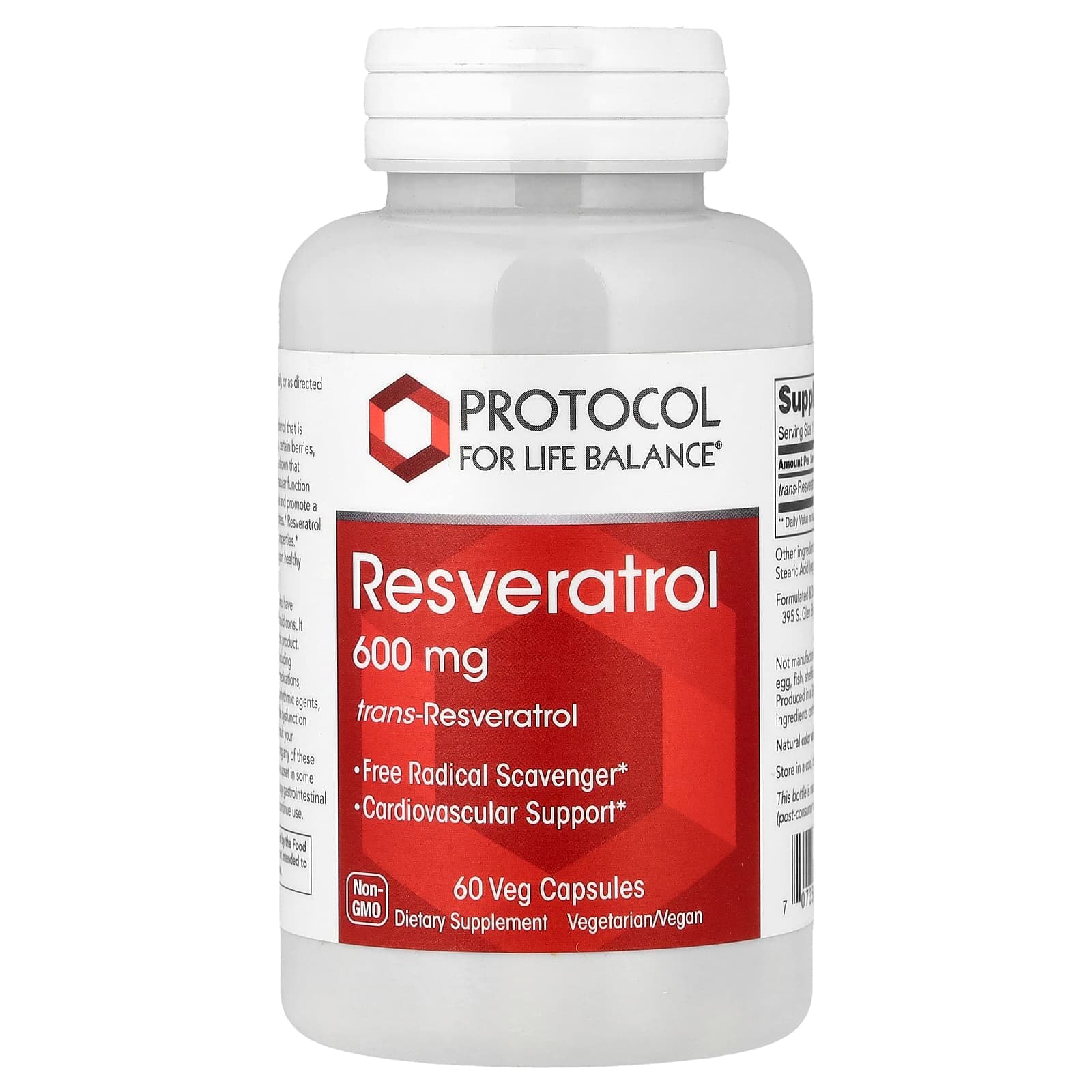 Protocol for Life Balance Resveratrol – 60 gélules végétales de Protocol for Life Balance