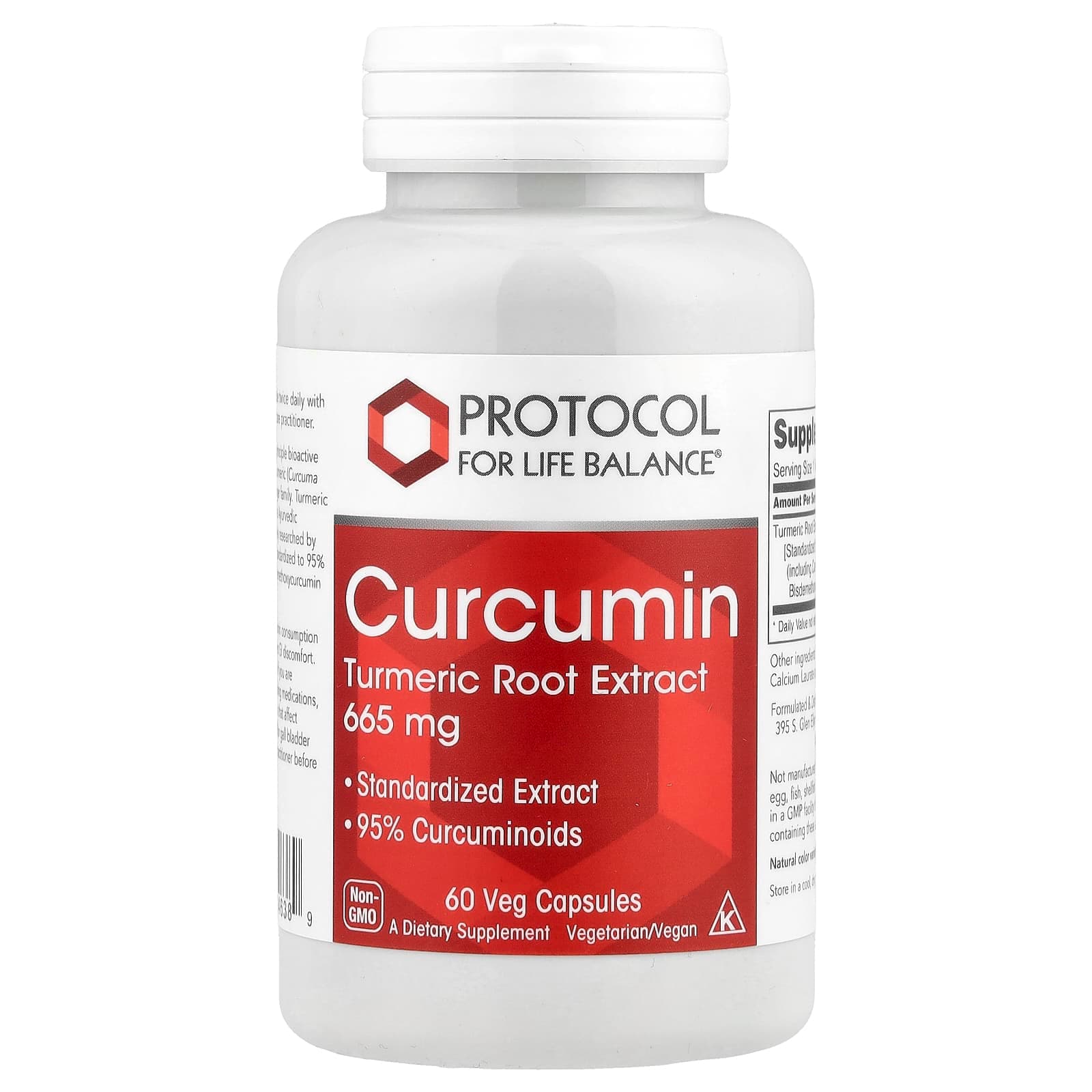 Protocol for Life Balance Curcumin, Turmeric Root Extract – 60 gélules végétales de Protocol for Life Balance