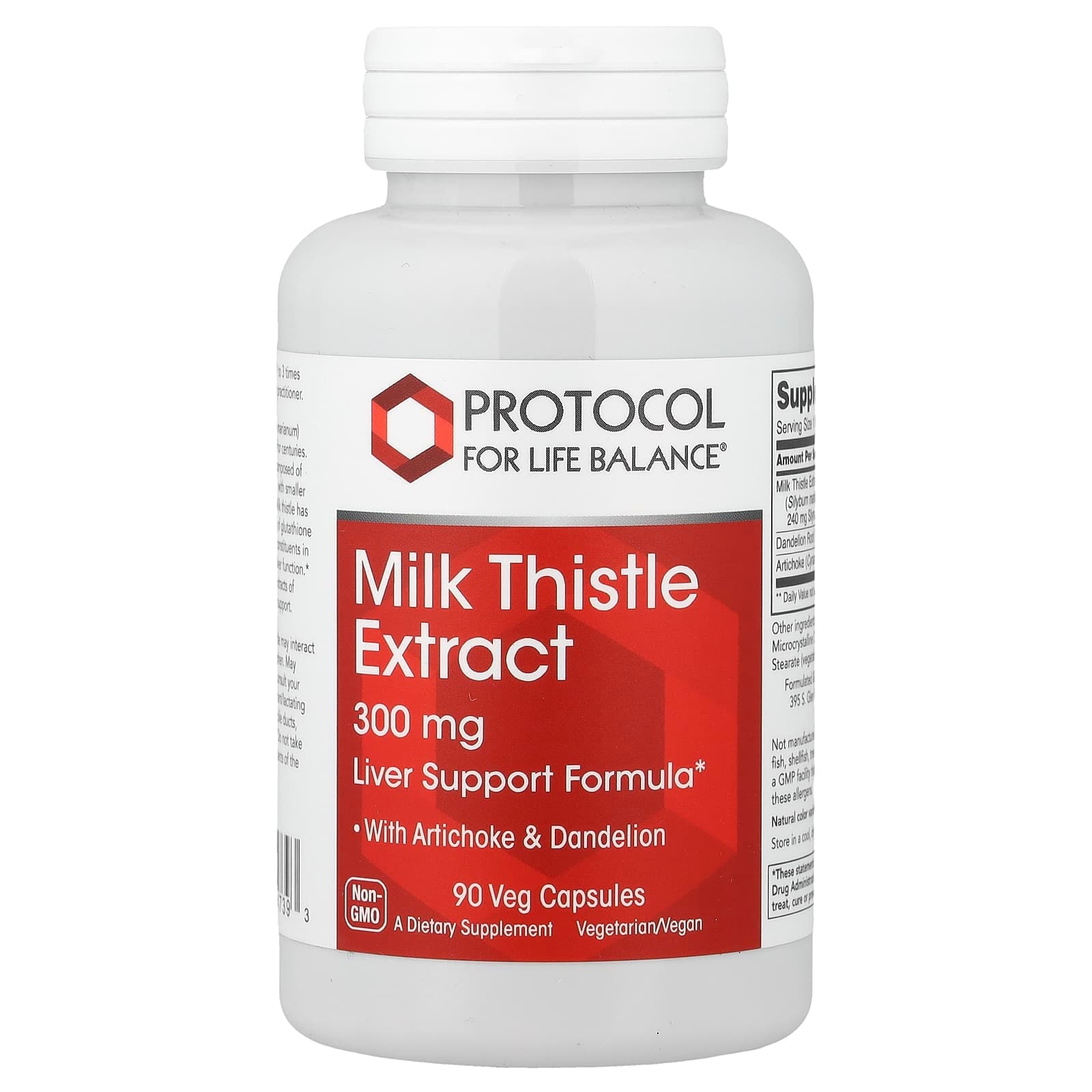 Protocol for Life Balance Milk Thistle Extract – 90 gélules végétales de Protocol for Life Balance