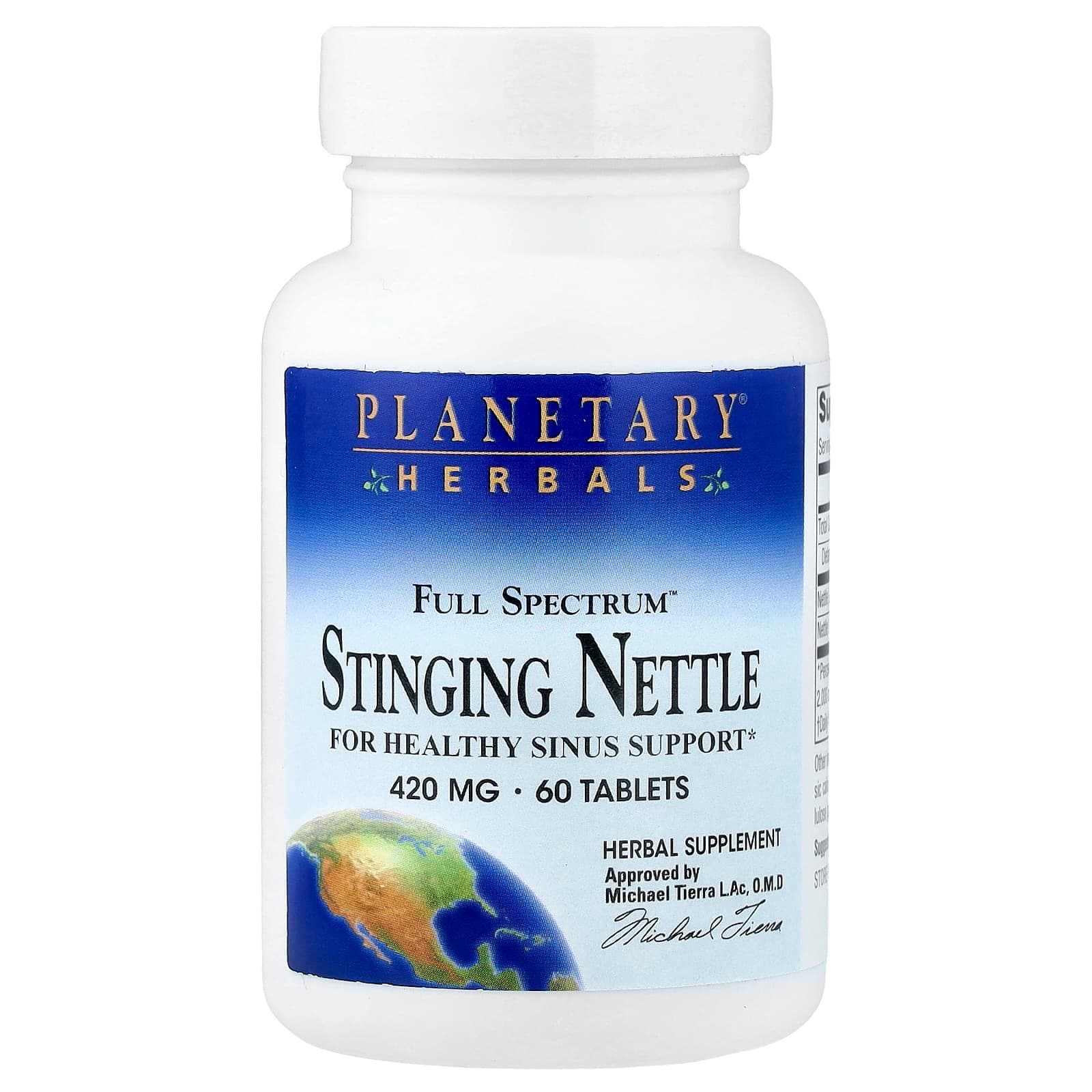Planetary Herbals Full Spectrum Stinging Nettle – 60 comprimés de Planetary Herbals