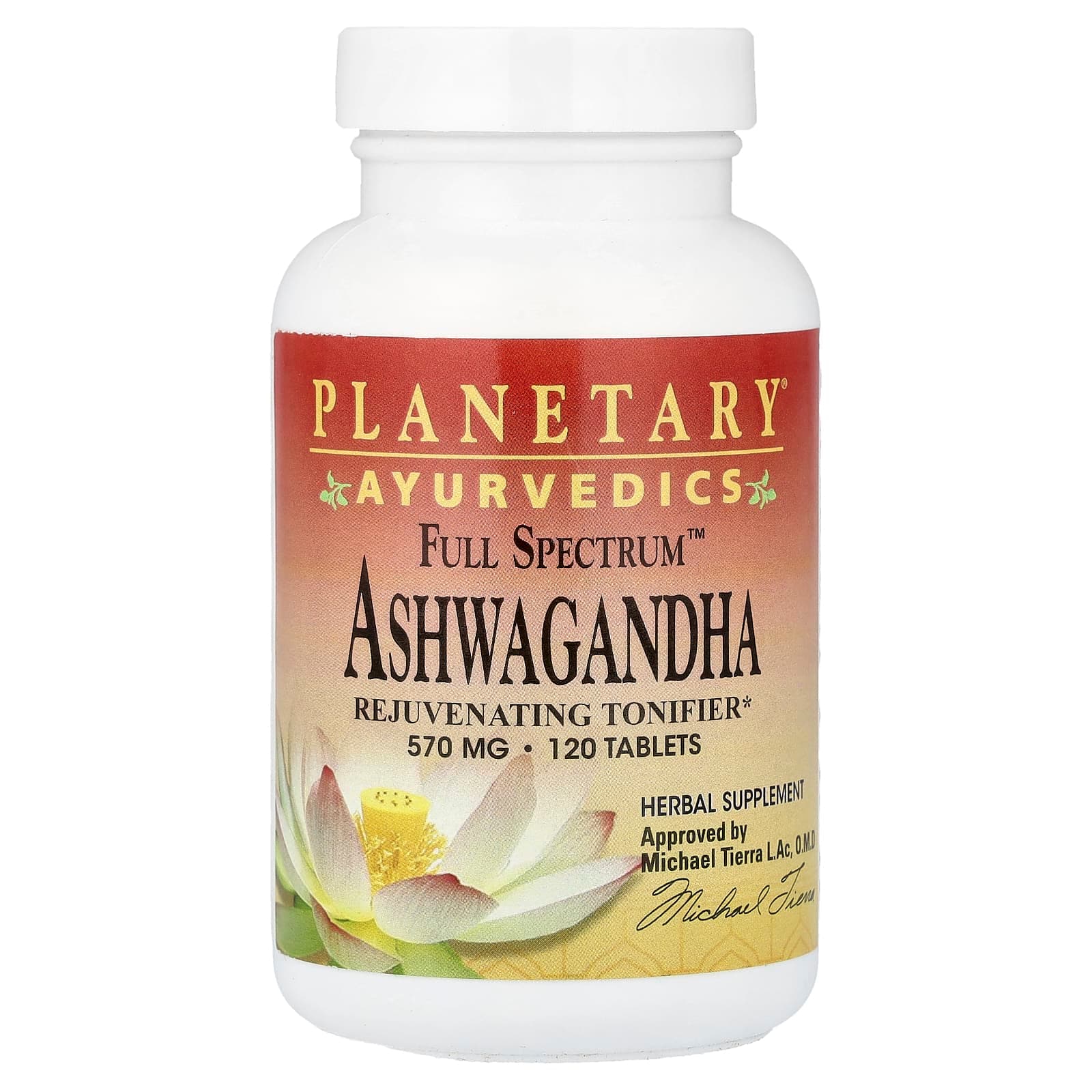 Planetary Herbals Ayurvedics, Full Spectrum Ashwagandha – 120 comprimés de Planetary Herbals