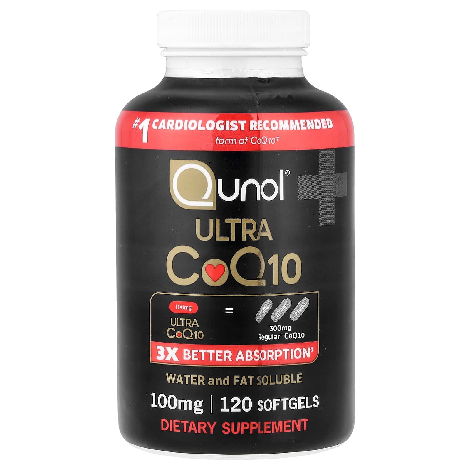 Qunol Ultra CoQ10 – 120 capsules molles de Qunol