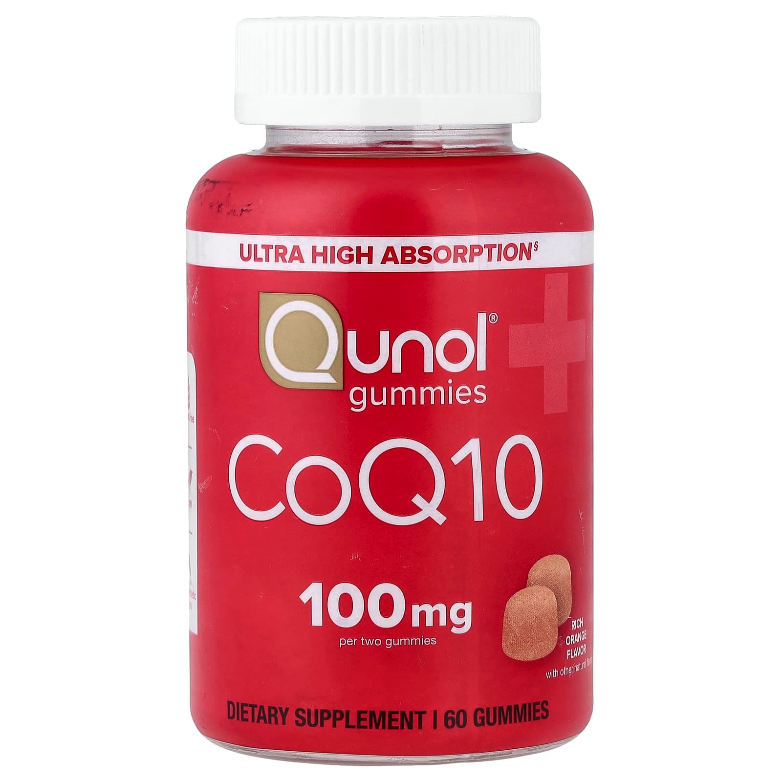 Qunol CoQ10 Gummies – Rich Orange – 10 gommes de Qunol