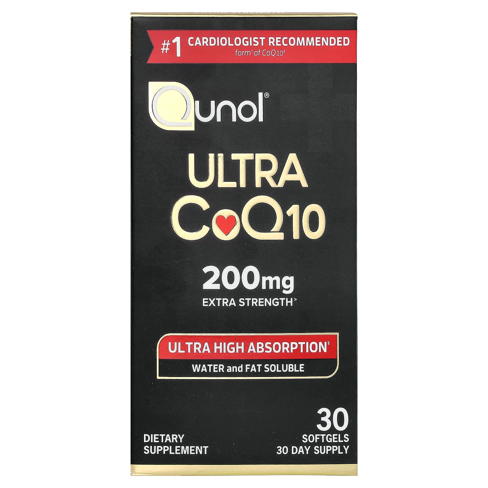 Qunol Ultra CoQ10 – 30 capsules molles de Qunol