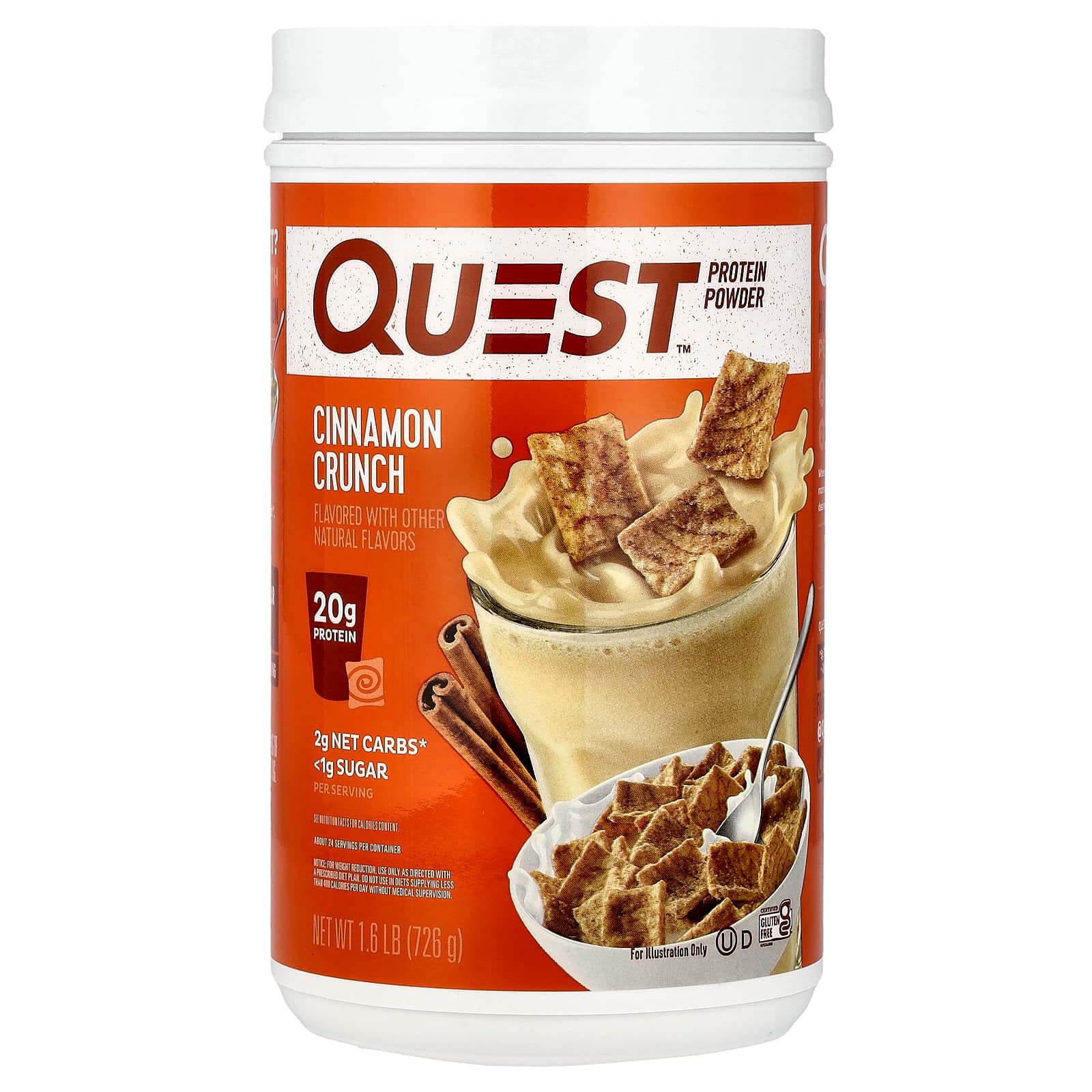 Quest Nutrition Protein Powder – Cinnamon Crunch – 726 g de Quest Nutrition