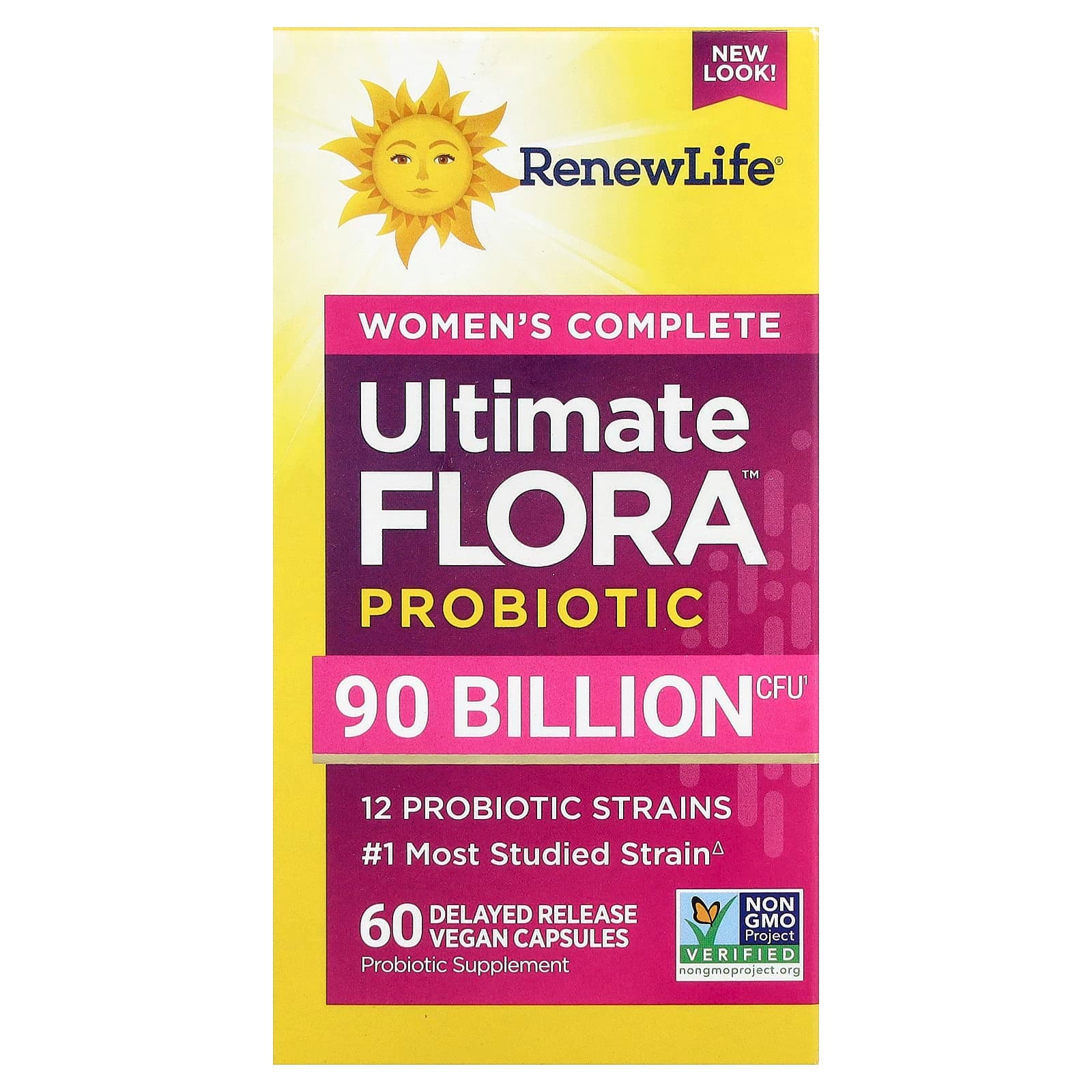 Renew Life Women's Complete, Ultimate Flora Probiotic, 60 Delayed Release Vegan Capsules de Renew Life