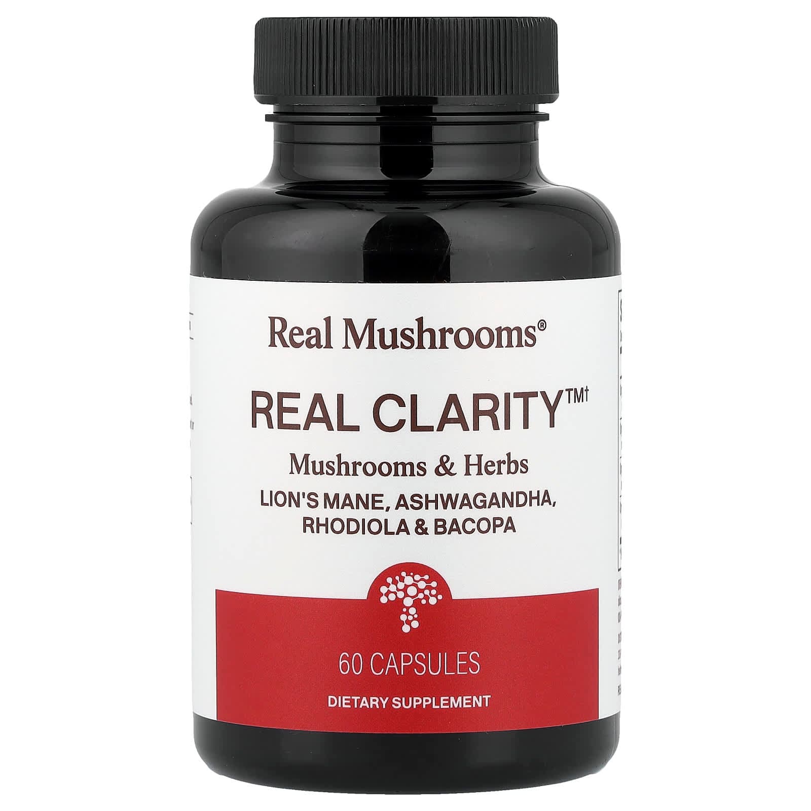 Real Mushrooms RealClarity, Mushrooms & Herbs – 60 gélules de Real Mushrooms